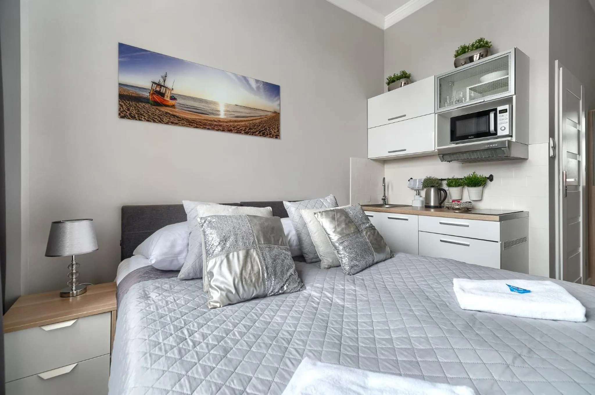 Bed in Stawa Villa & Apart