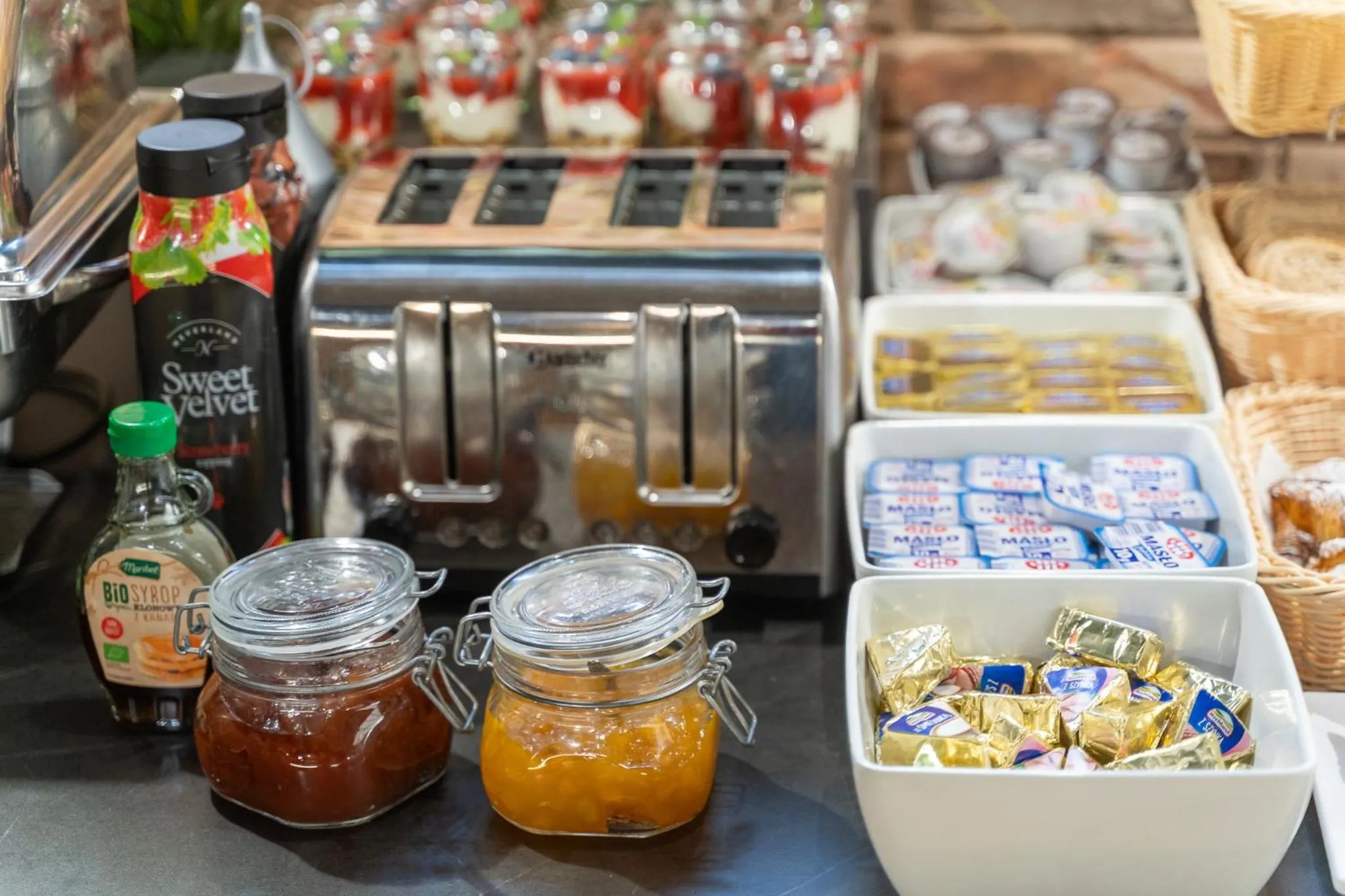 Buffet breakfast in Stawa Villa & Apart