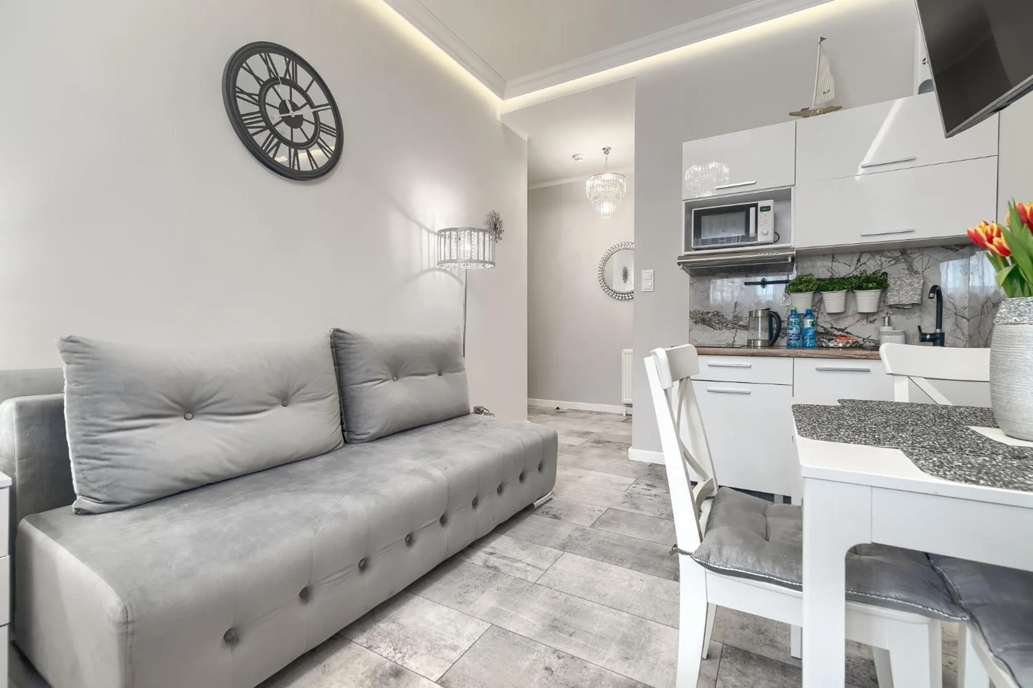 Seating area in Stawa Villa & Apart