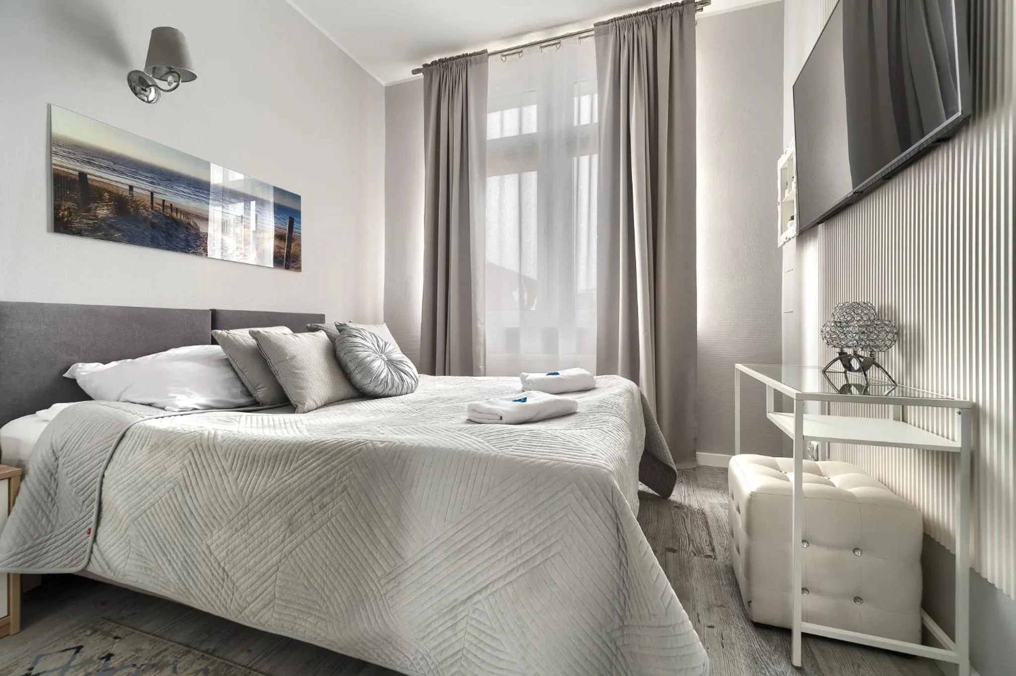 Bed in Stawa Villa & Apart