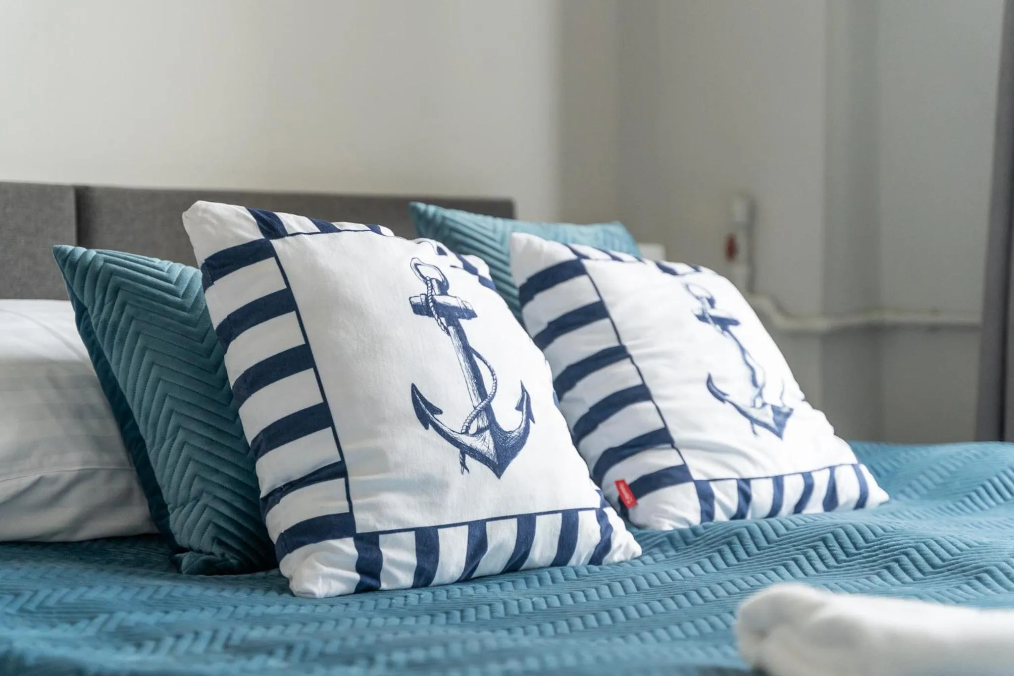 Decorative detail, Bed in Stawa Villa & Apart