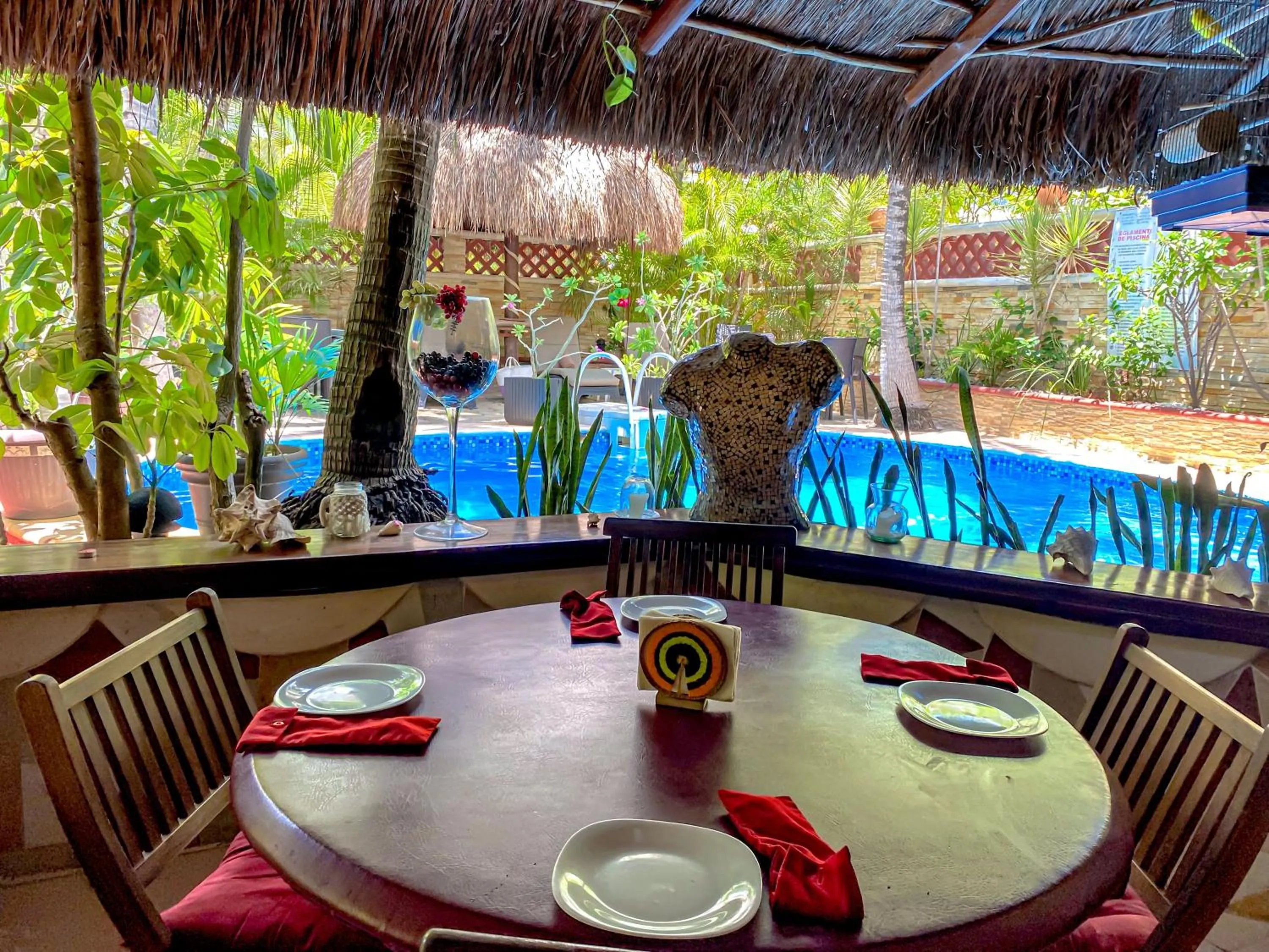 Swimming pool in Cocos Cabañas Playa del Carmen Adults Only