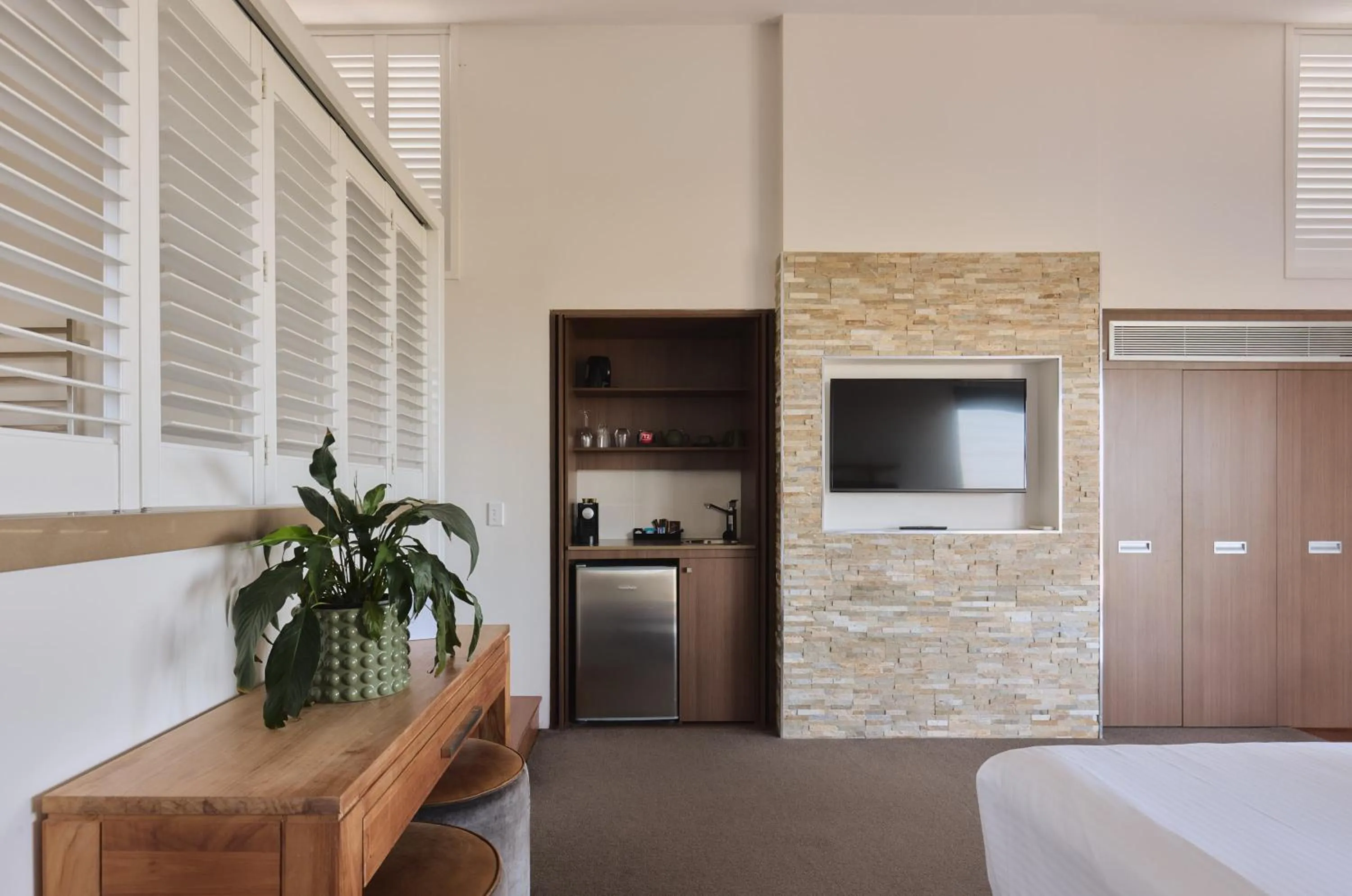 Bed in Caves Coastal Bar & Bungalows