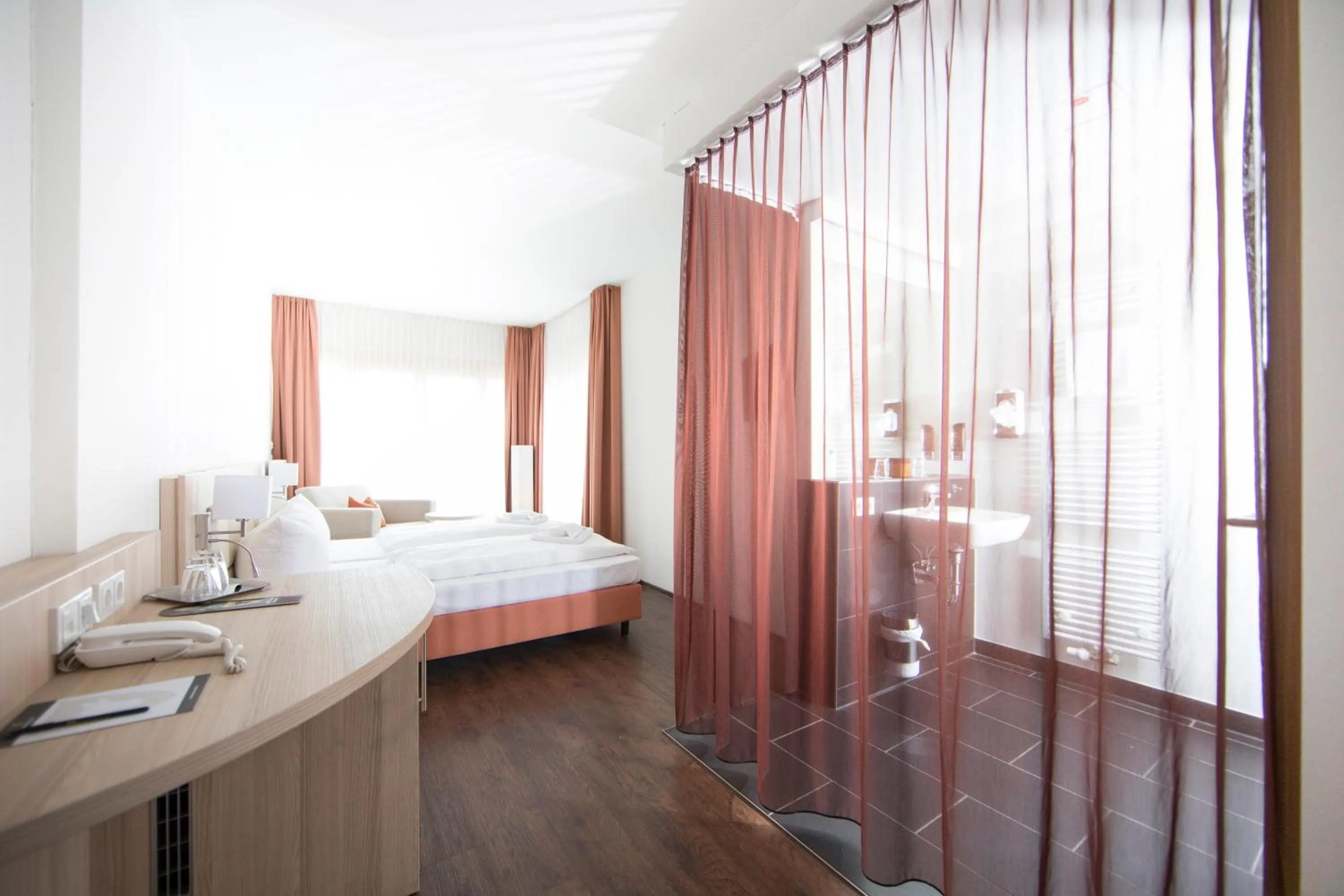 Bed in Hotel Saxenhof