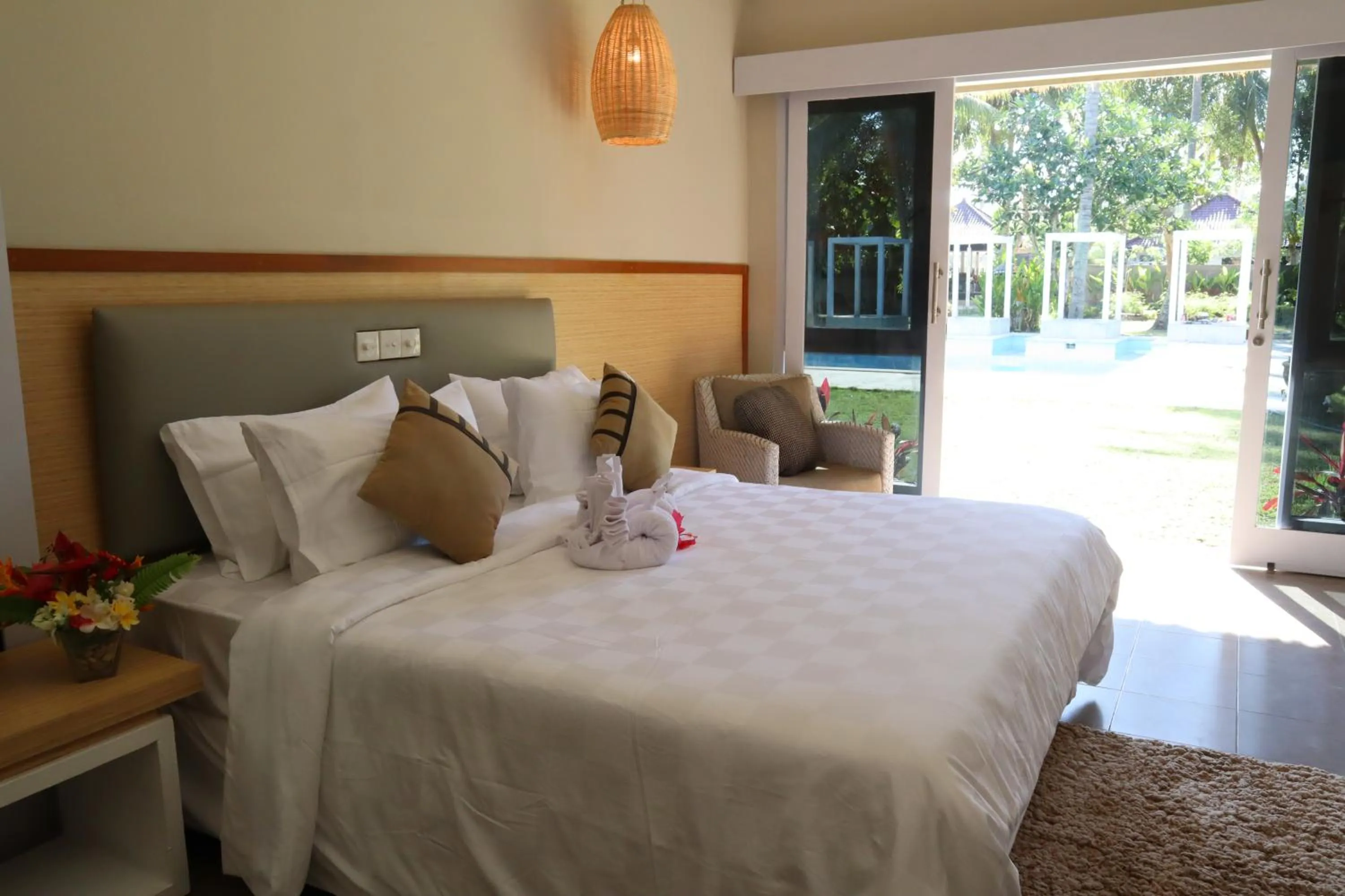 Bed in The Forty Eight Resort Candidasa