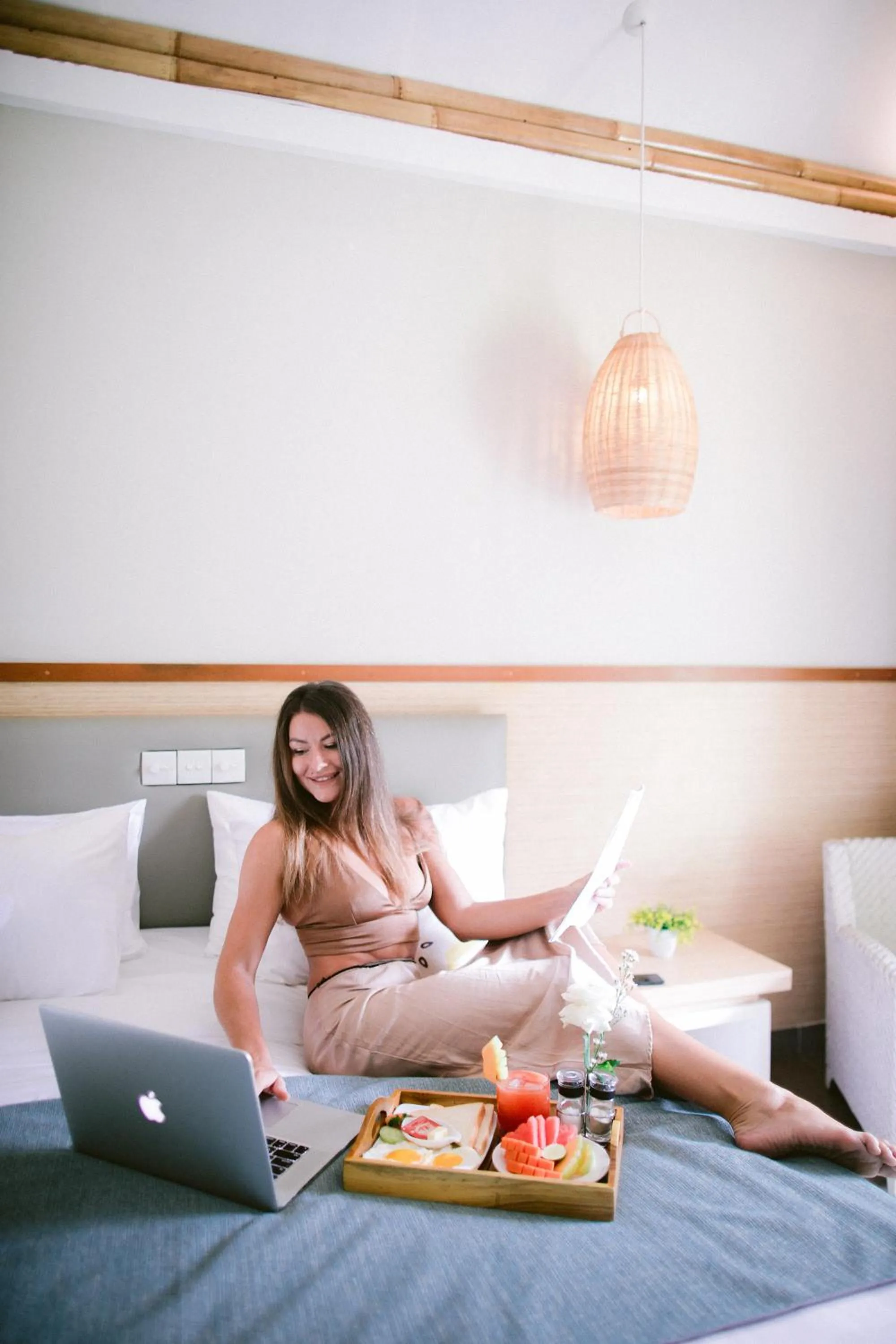 People, Bed in The Forty Eight Resort Candidasa