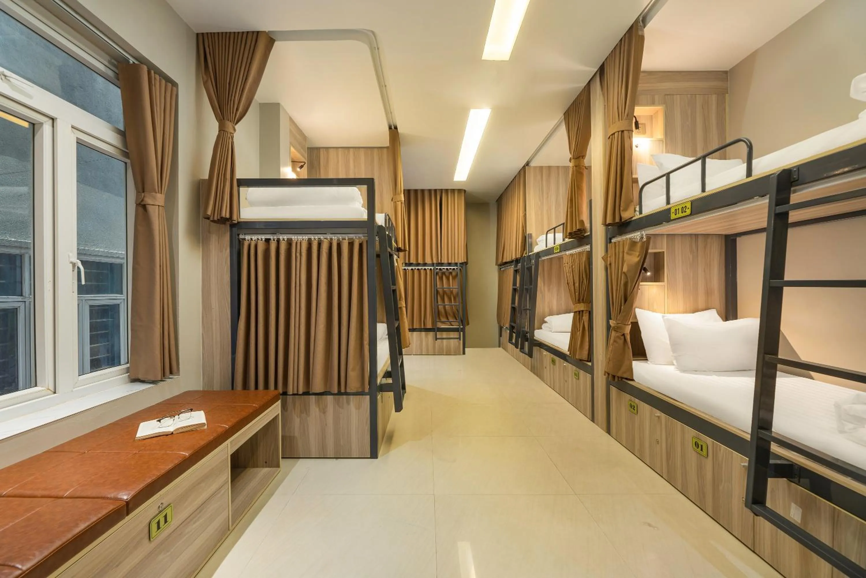 Property building, Bed in The Oversleep Catba Hostel & Pool Bar