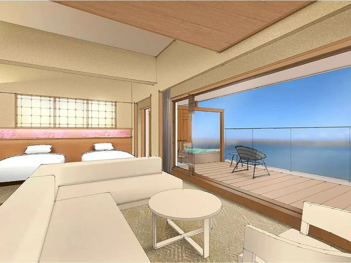 Bed in Awaji Yumesenkei Bed in Awaji Yumesenkei