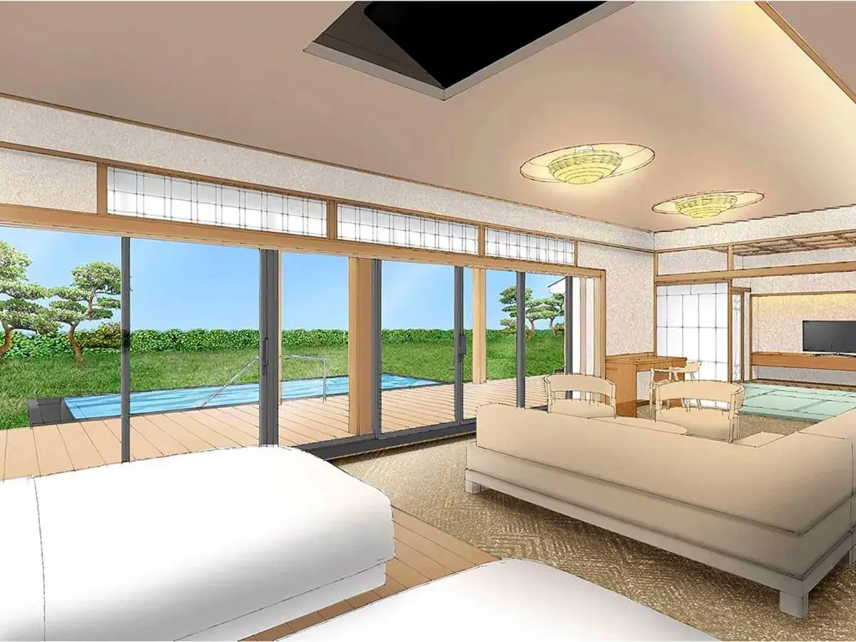 Bed in Awaji Yumesenkei Bed in Awaji Yumesenkei