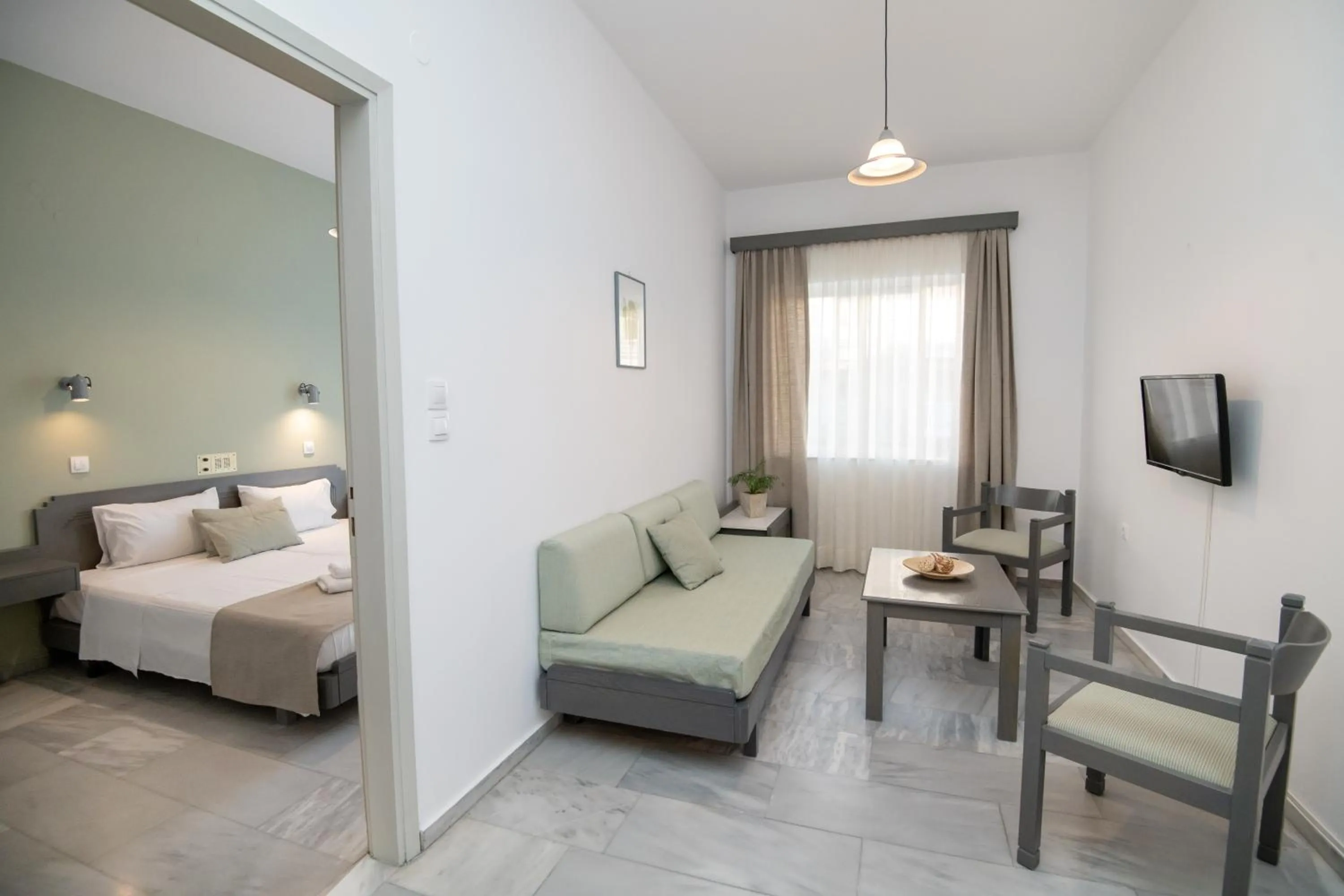 Bed in Mardinik Hotel Apartments