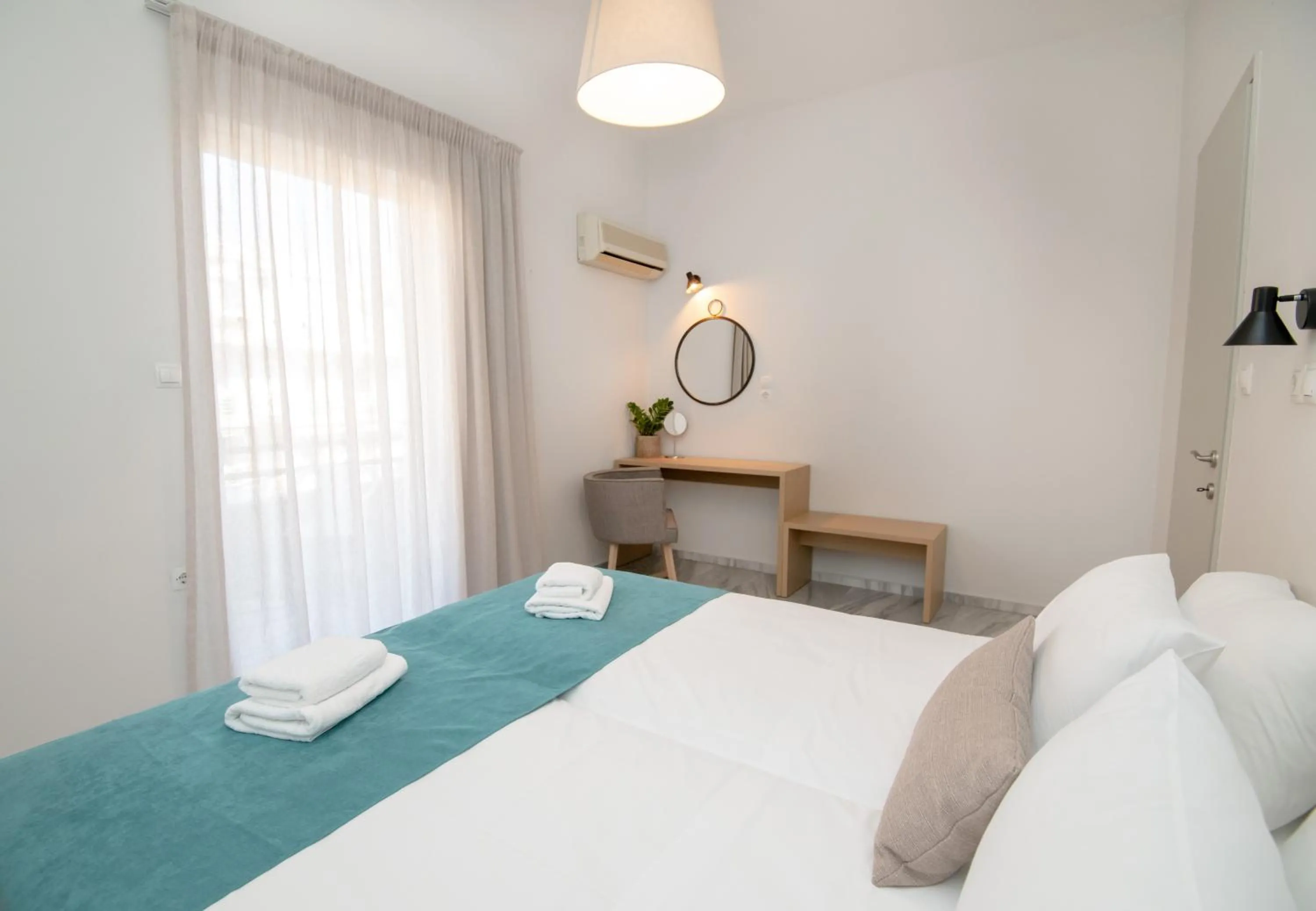 Bed in Mardinik Hotel Apartments