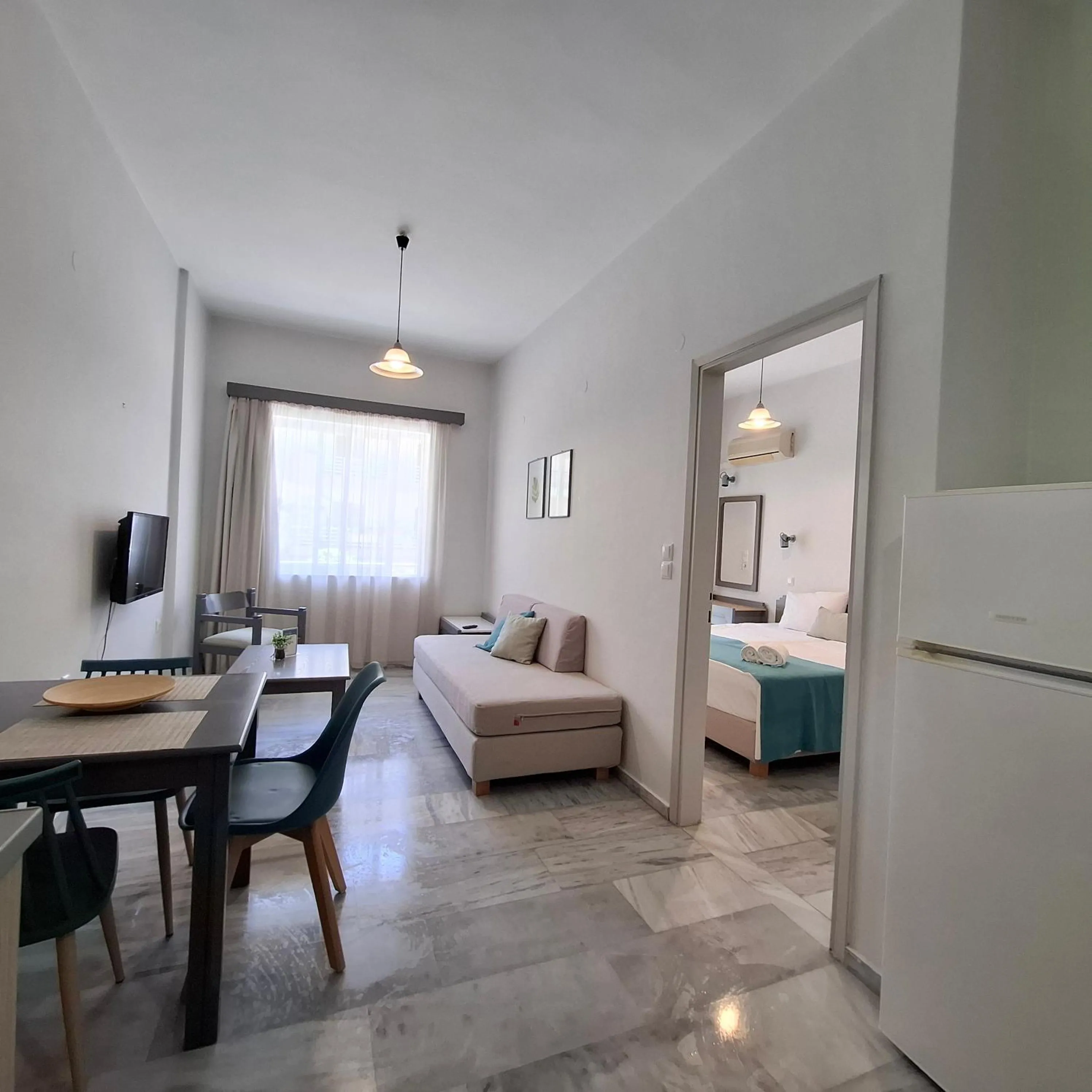 Bed in Mardinik Hotel Apartments