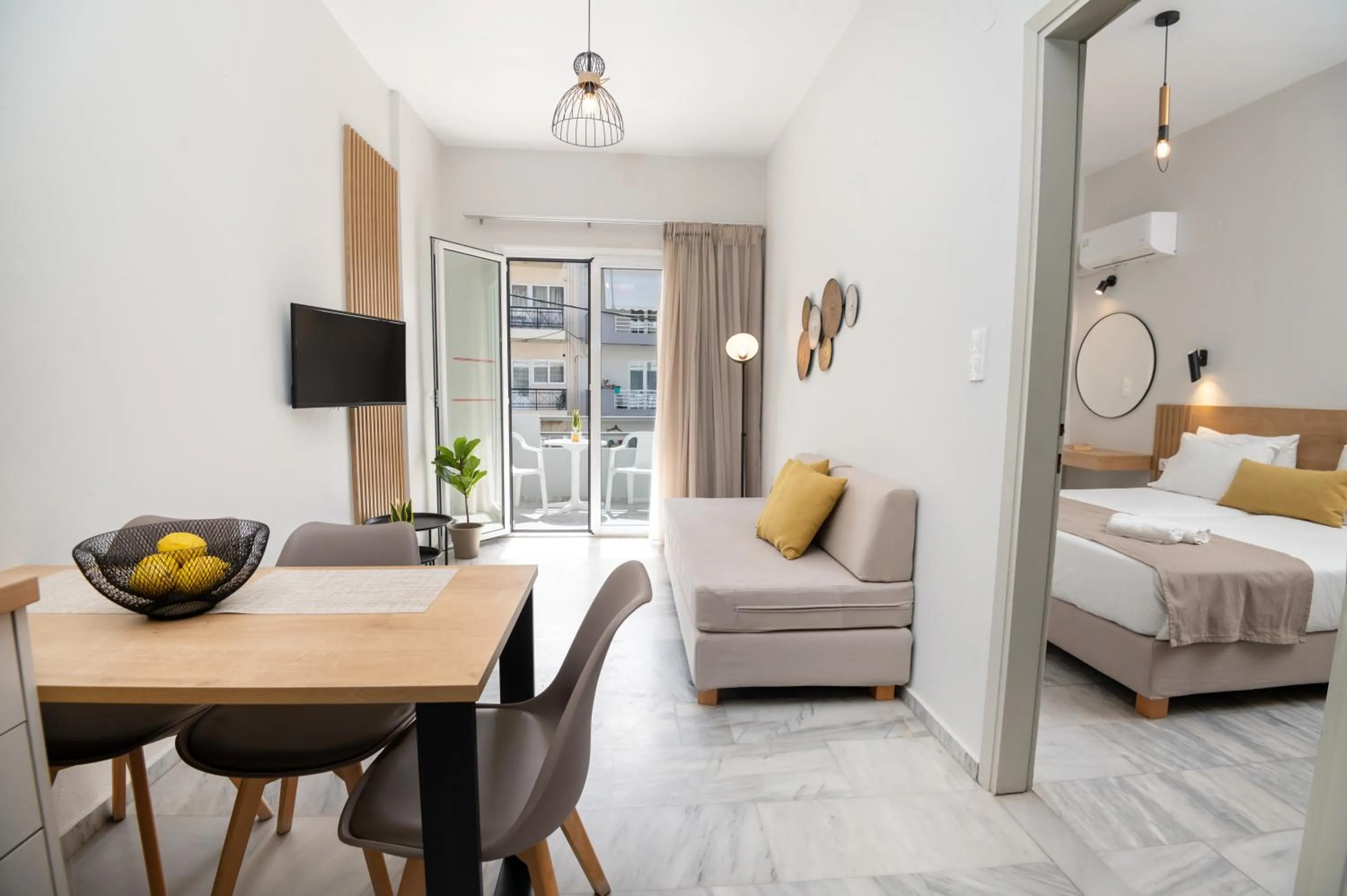 Bed in Mardinik Hotel Apartments