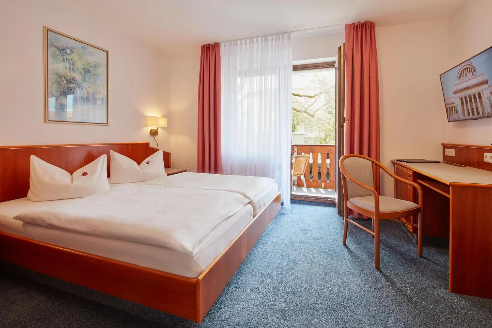 Bed in Hotel garni Sonnenhof