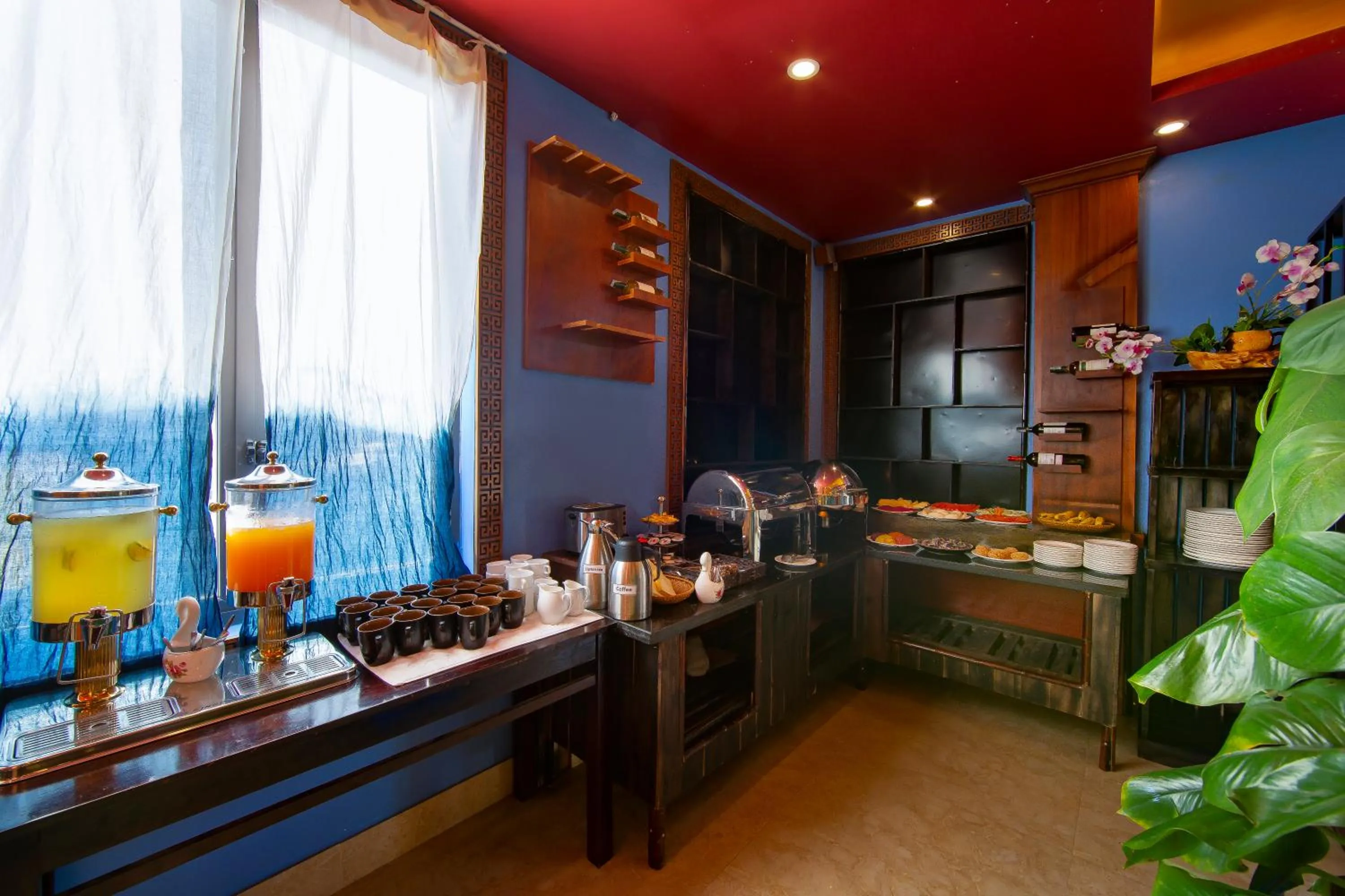 Buffet breakfast in Sweet Time Hotel