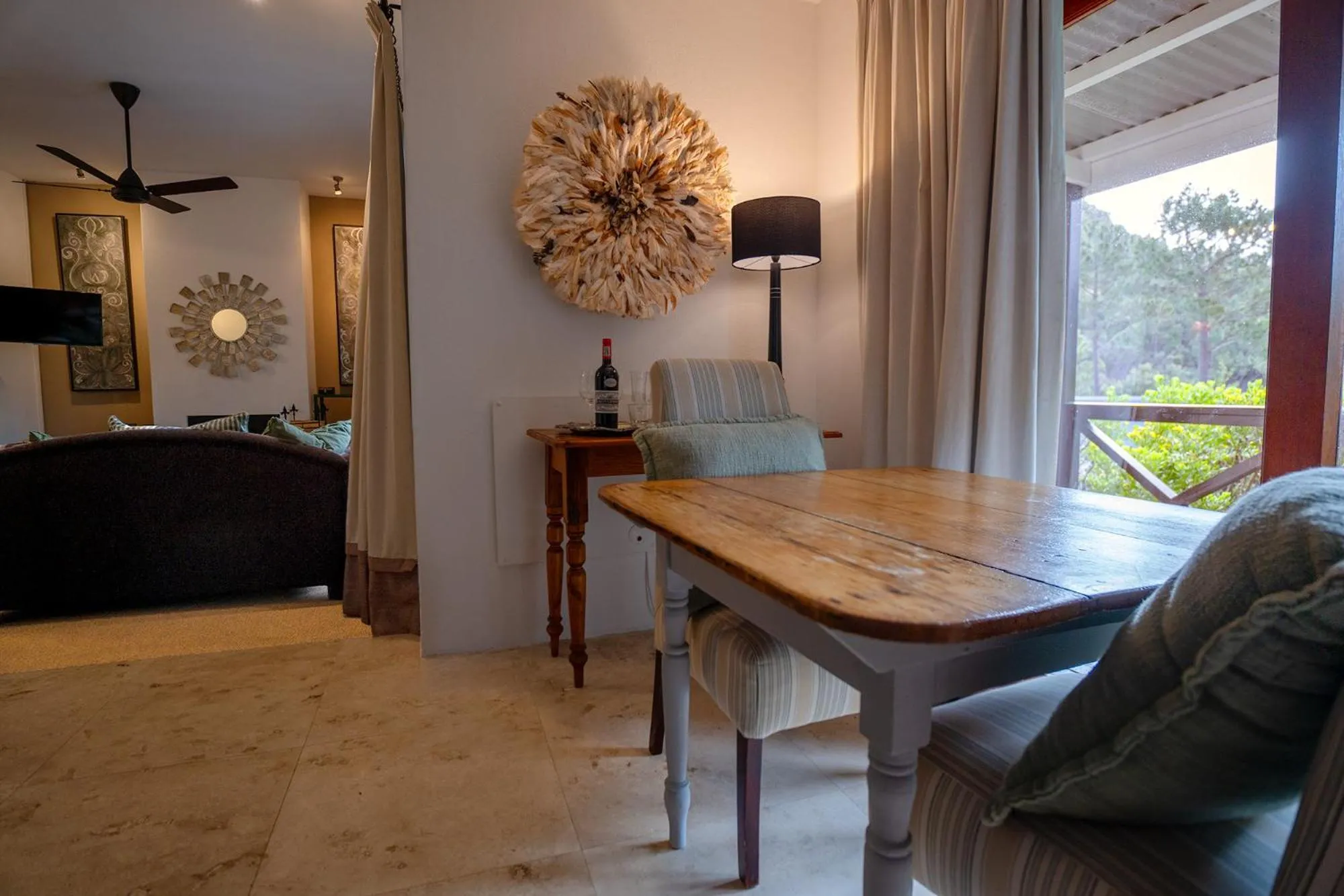 Dining area in Silvermist Wine Estate