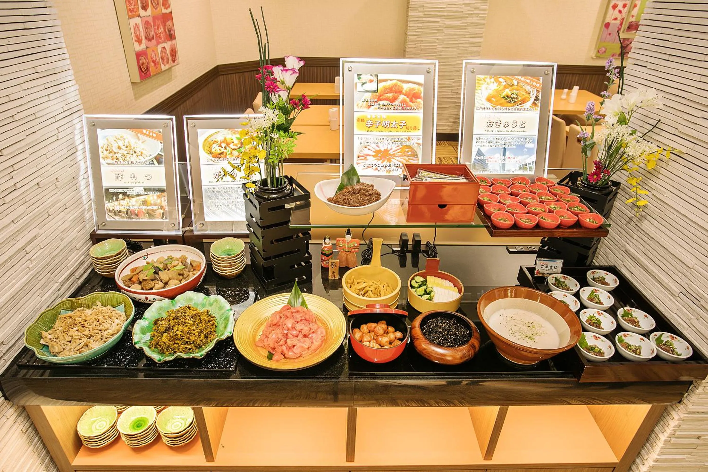 Buffet breakfast in Hotel Hokke Club Fukuoka