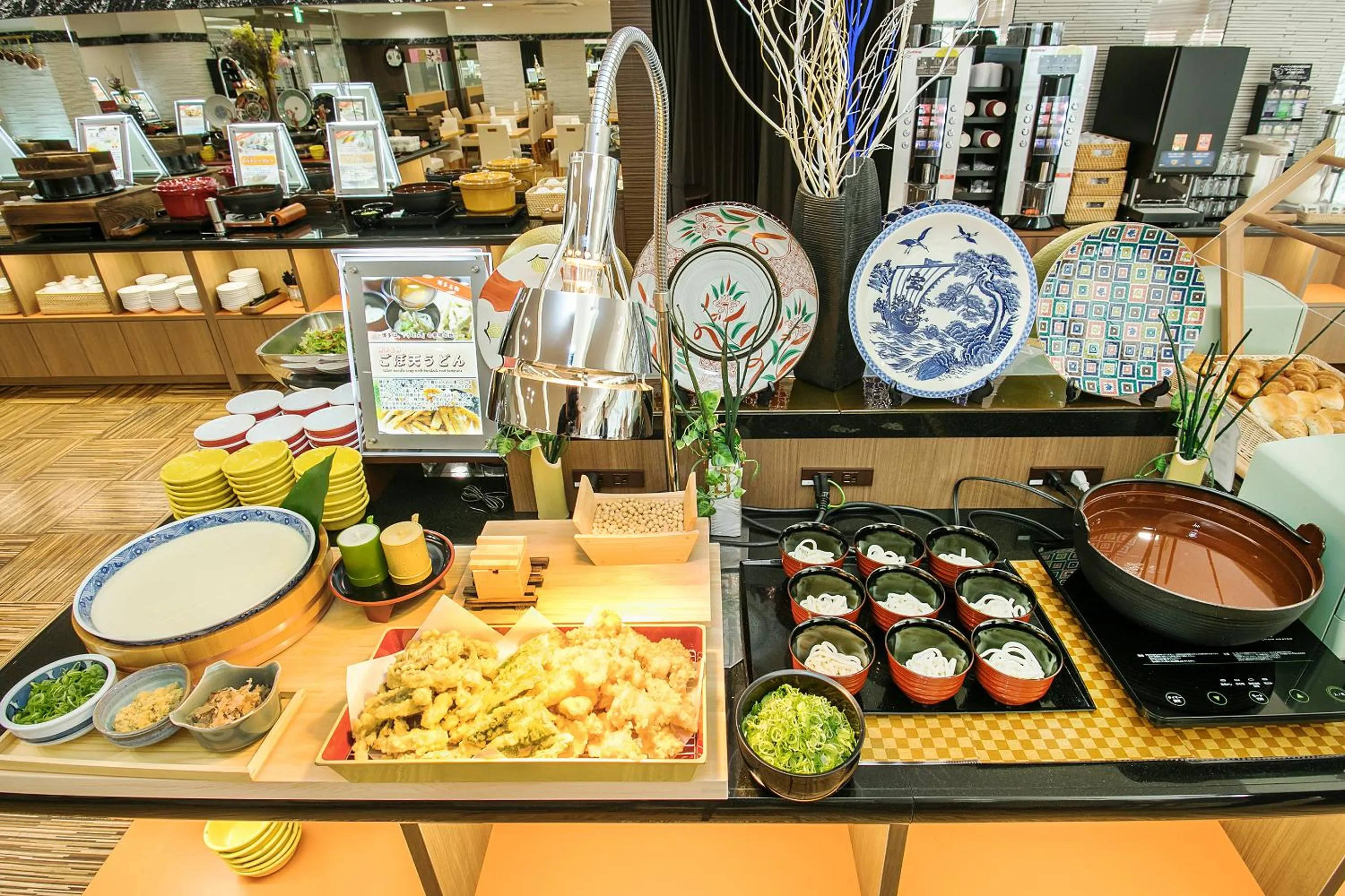 Buffet breakfast in Hotel Hokke Club Fukuoka