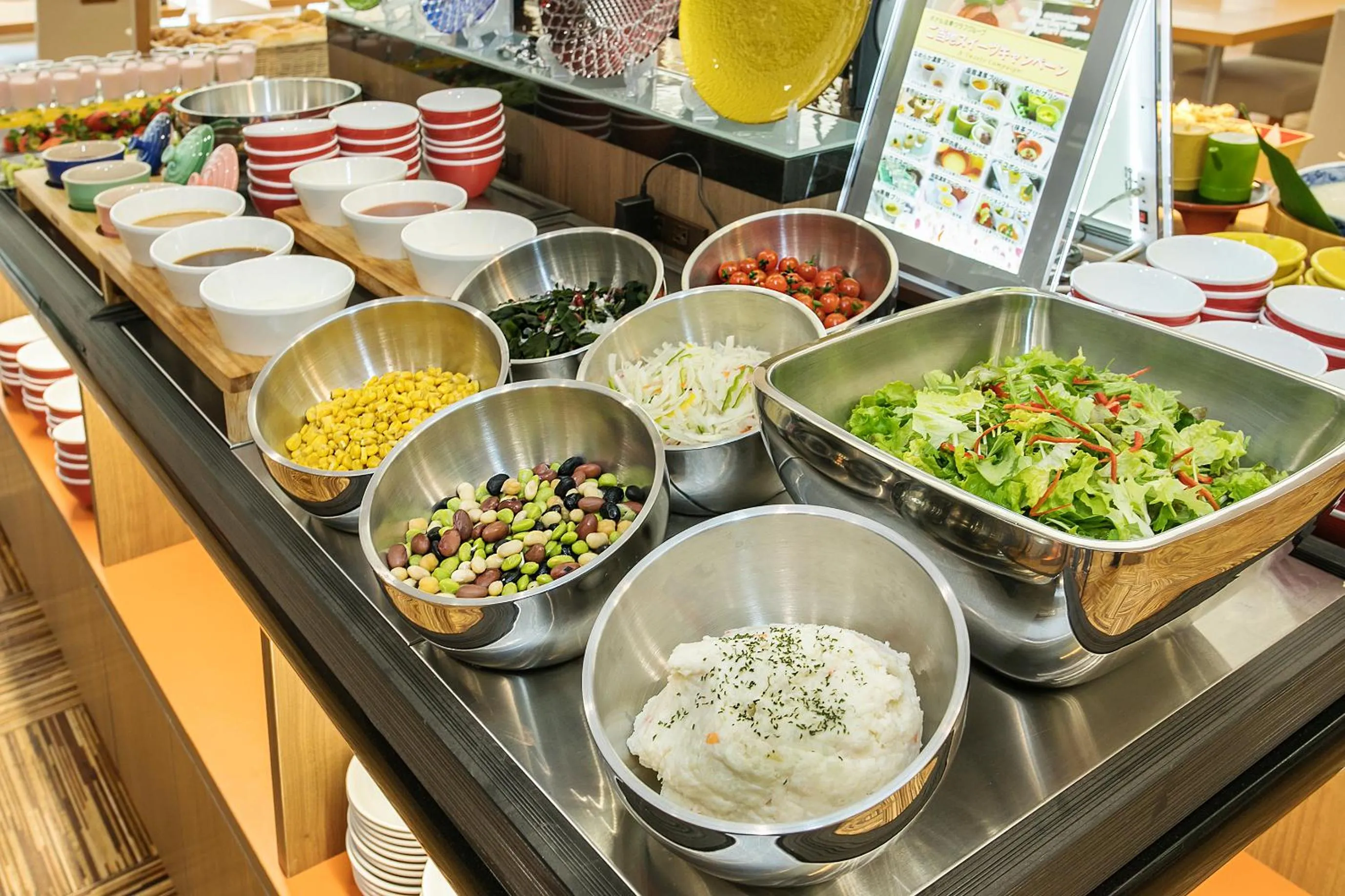 Buffet breakfast in Hotel Hokke Club Fukuoka