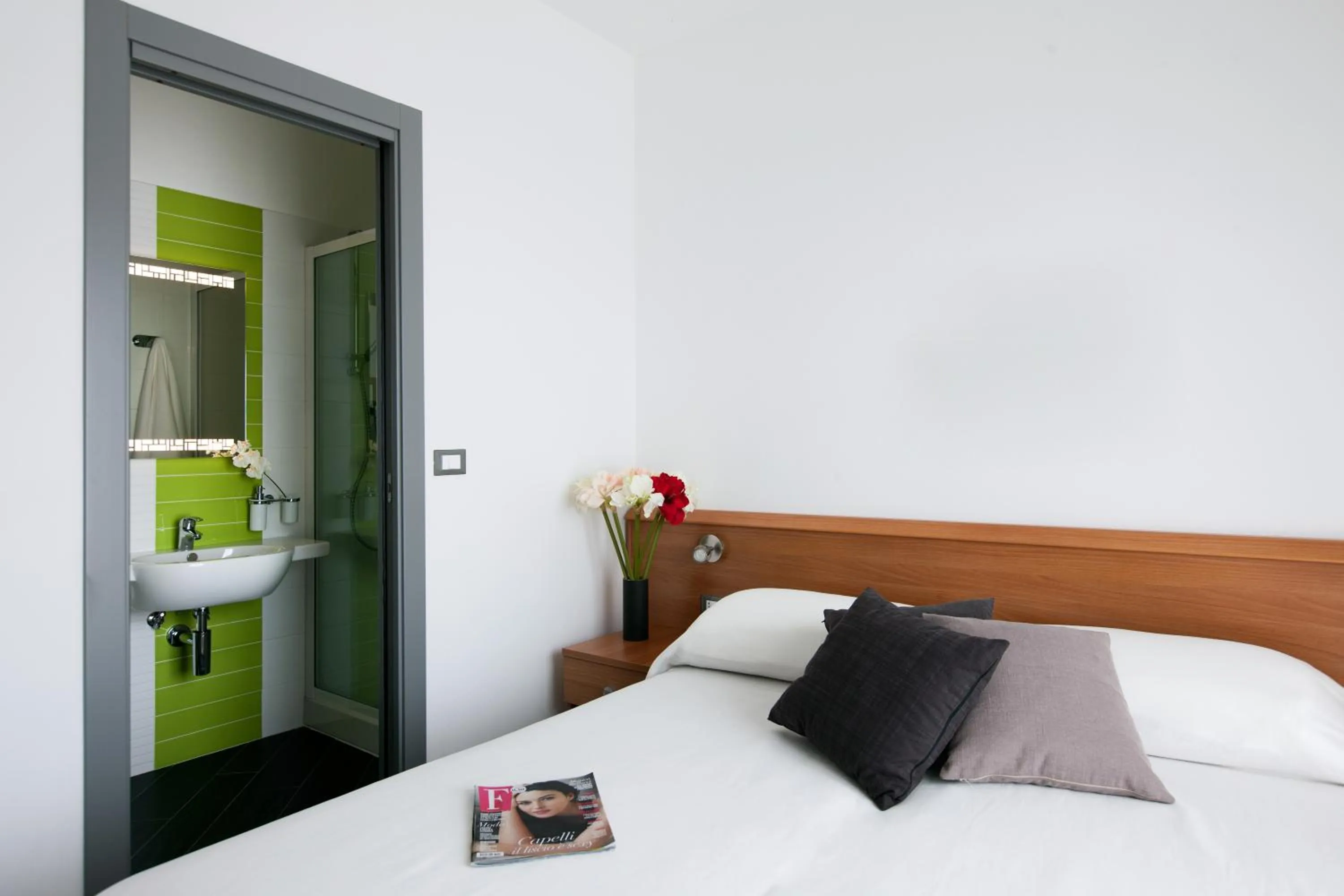 Bed in Hotel Liliana