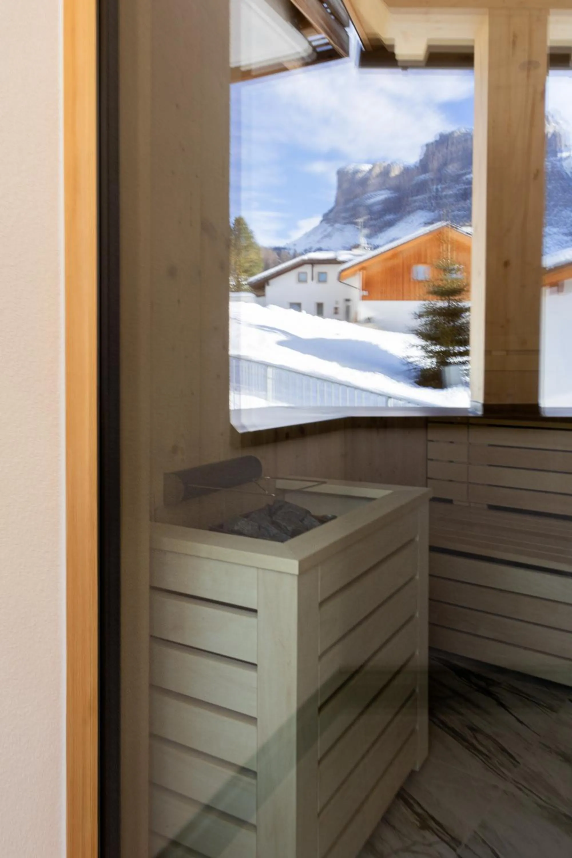 Sauna in Mountain Hotel Mezdì