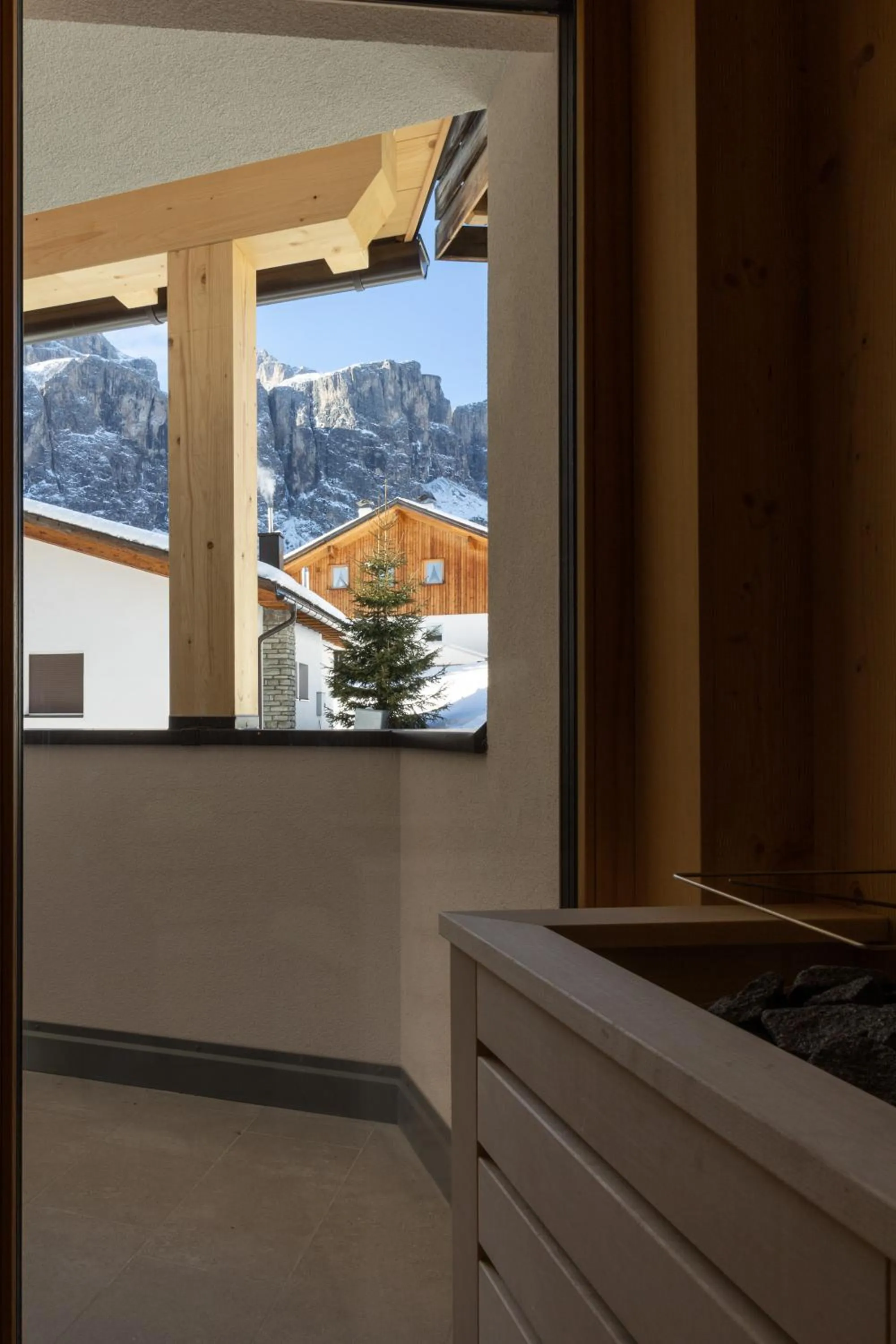 Sauna in Mountain Hotel Mezdì