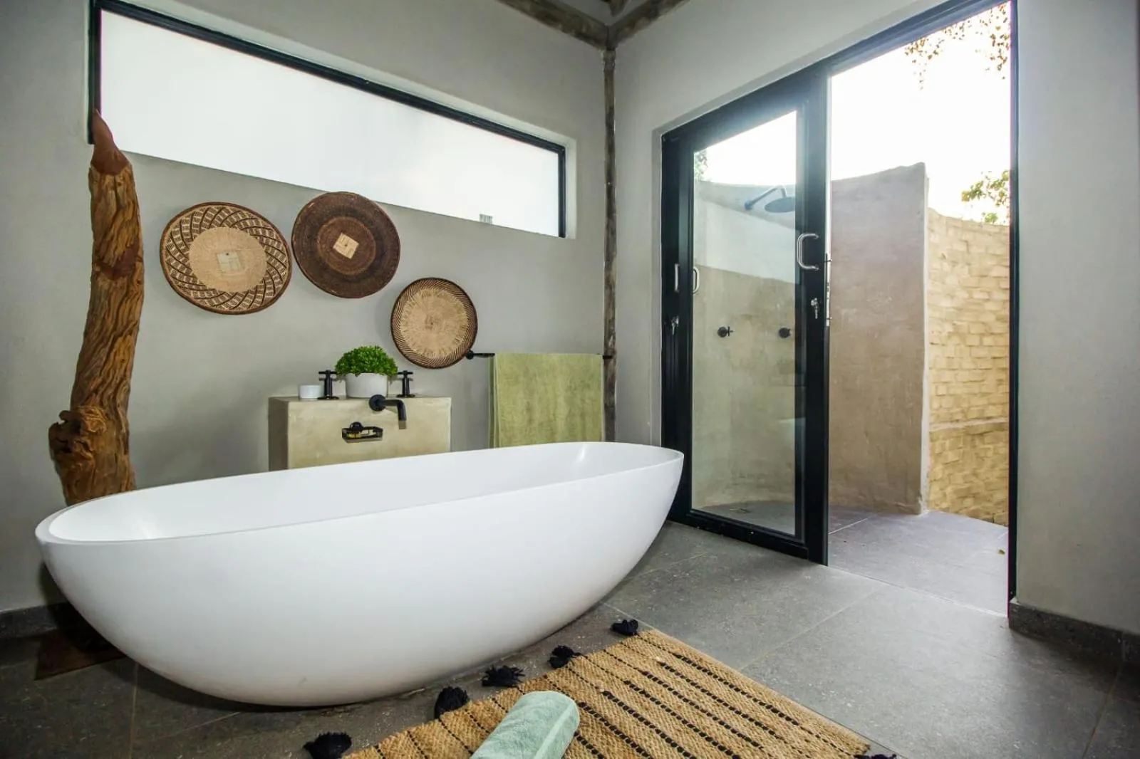 Shower in LookOut Safari Lodge