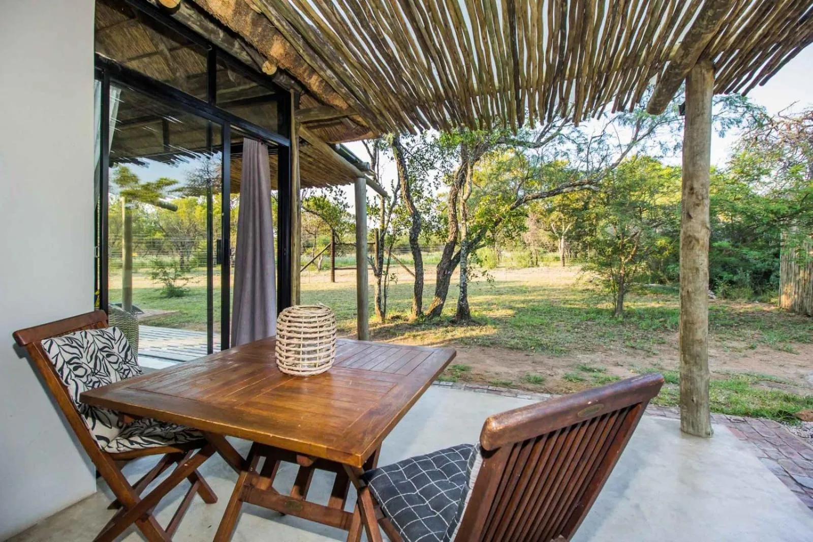 Patio in LookOut Safari Lodge
