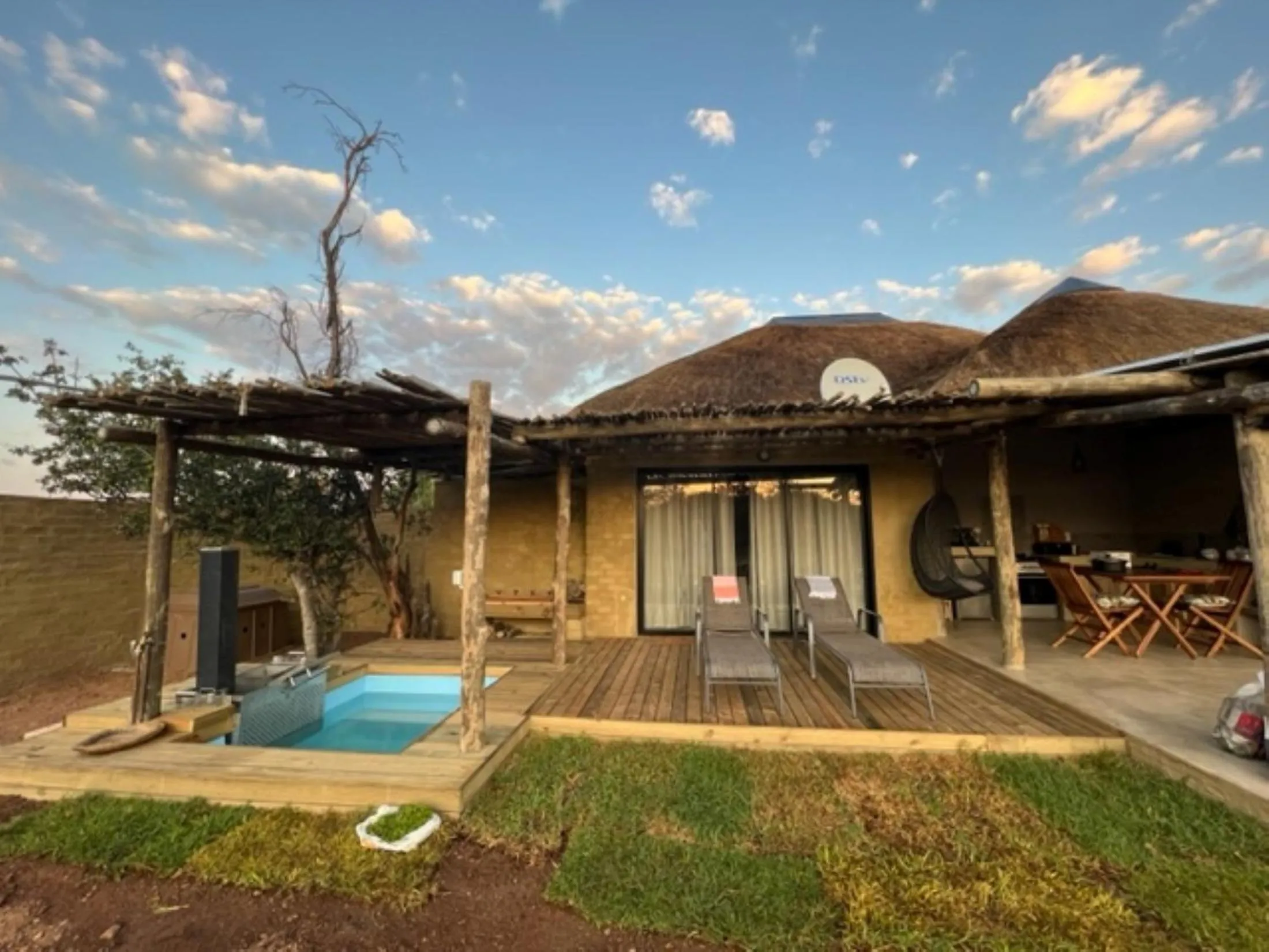 Patio in LookOut Safari Lodge