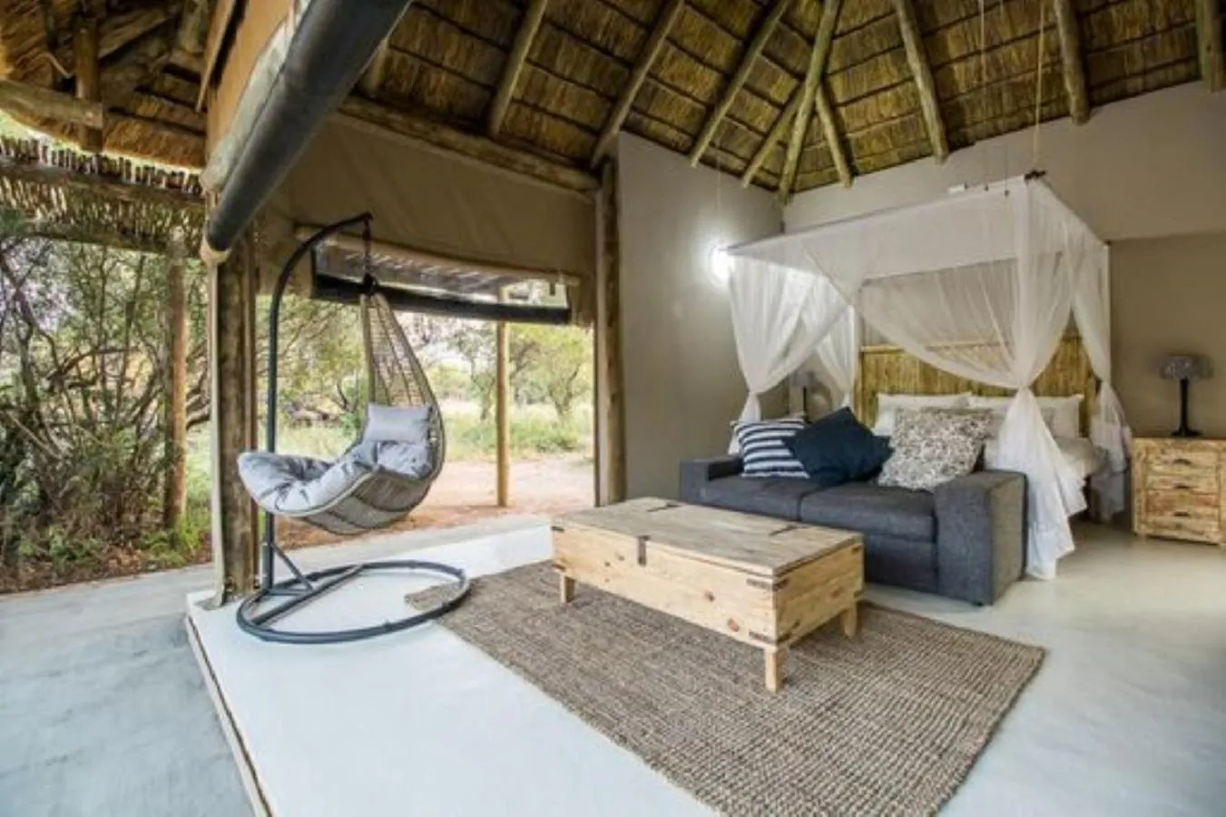 Seating area in LookOut Safari Lodge