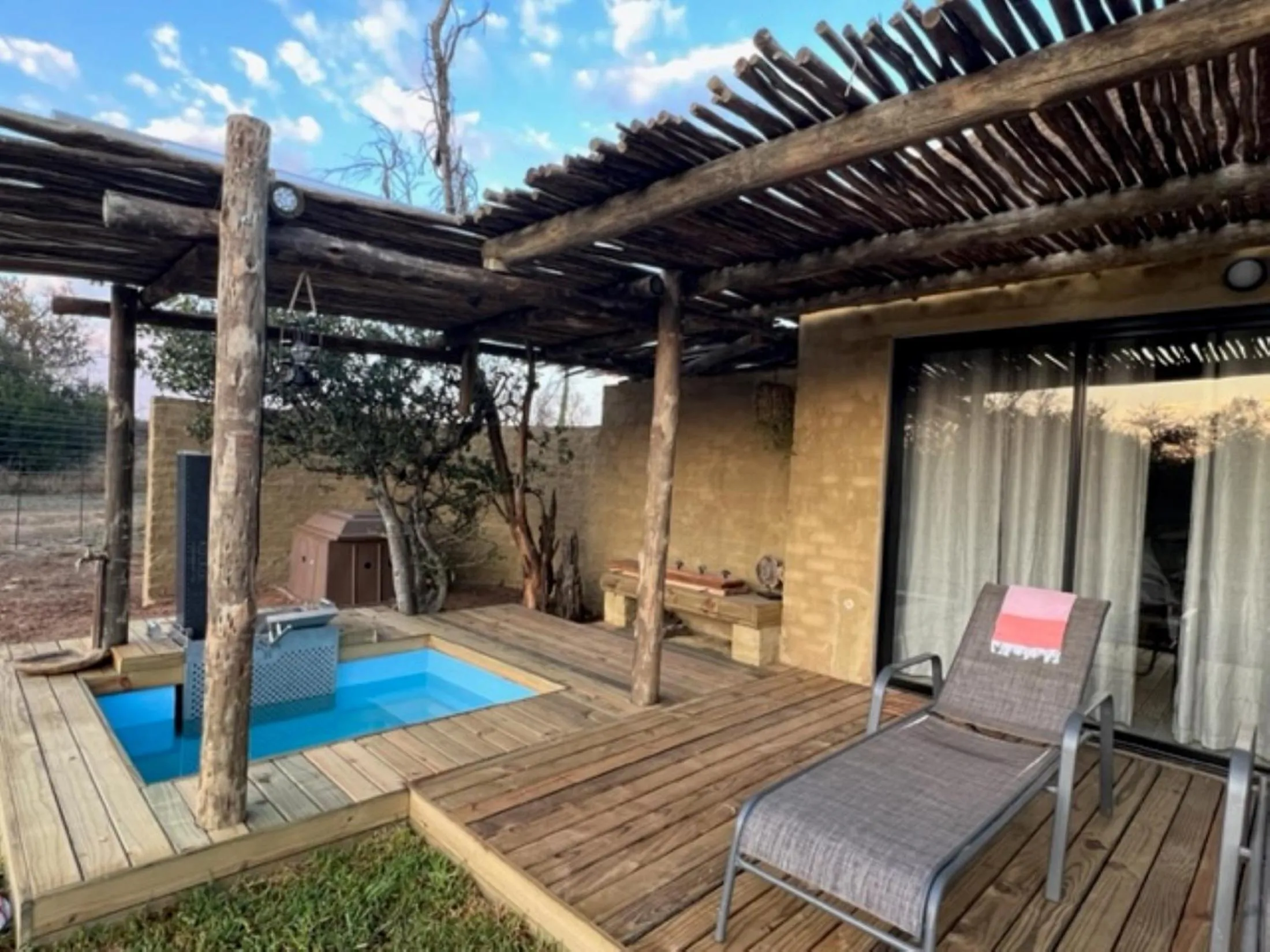 Patio in LookOut Safari Lodge