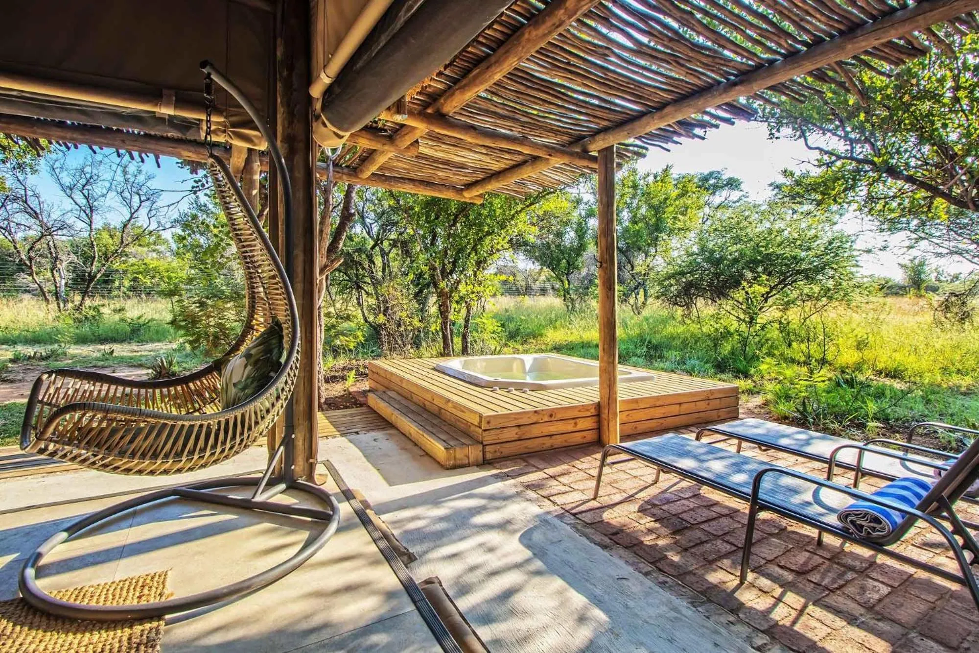Patio in LookOut Safari Lodge