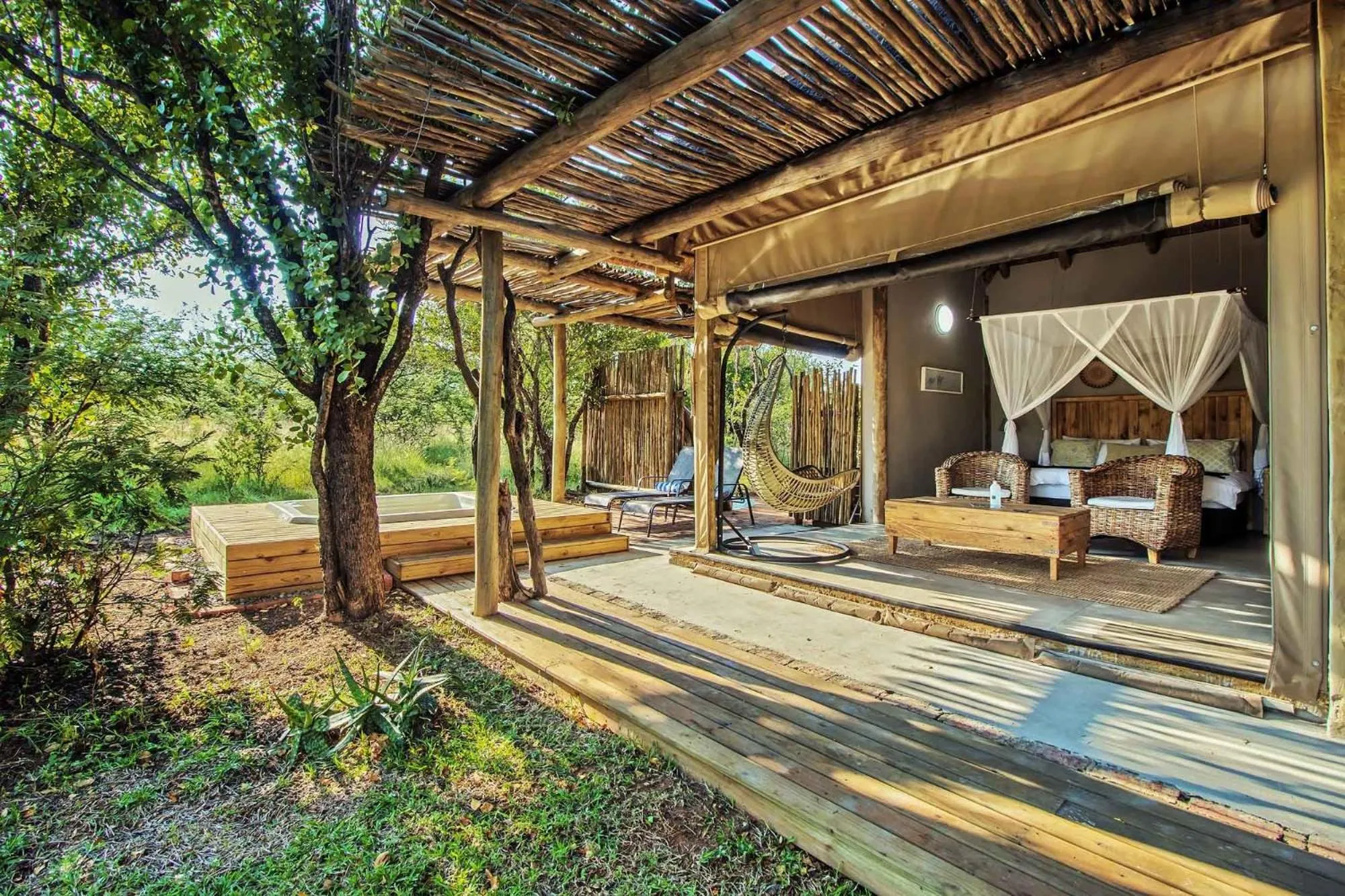 Patio in LookOut Safari Lodge