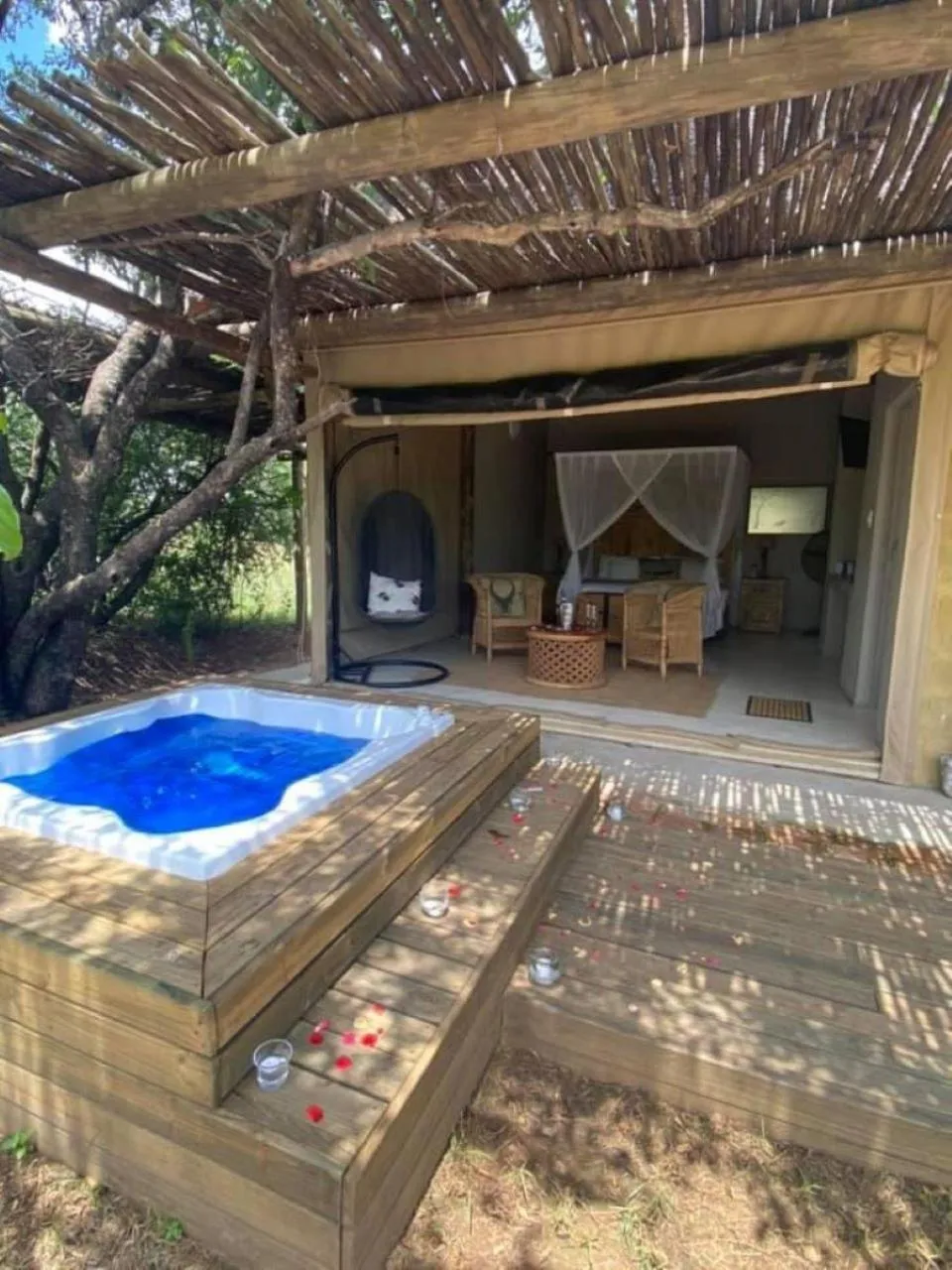Patio in LookOut Safari Lodge