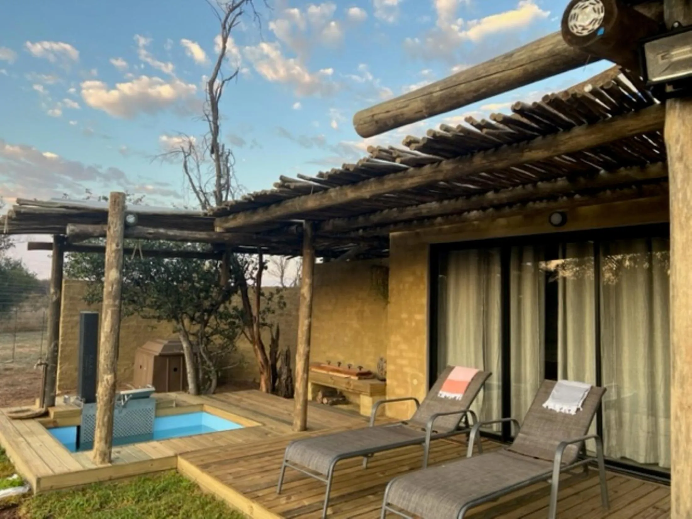 Patio in LookOut Safari Lodge
