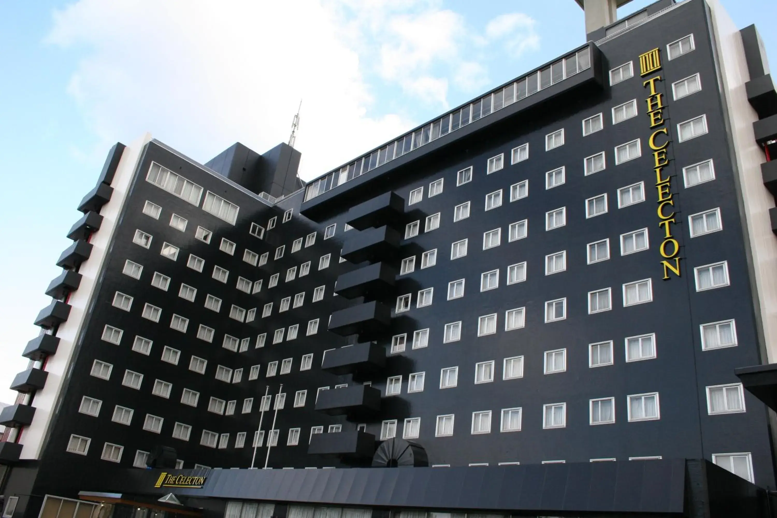 Facade/entrance in The Celecton Takamatsu Facade/entrance in The Celecton Takamatsu