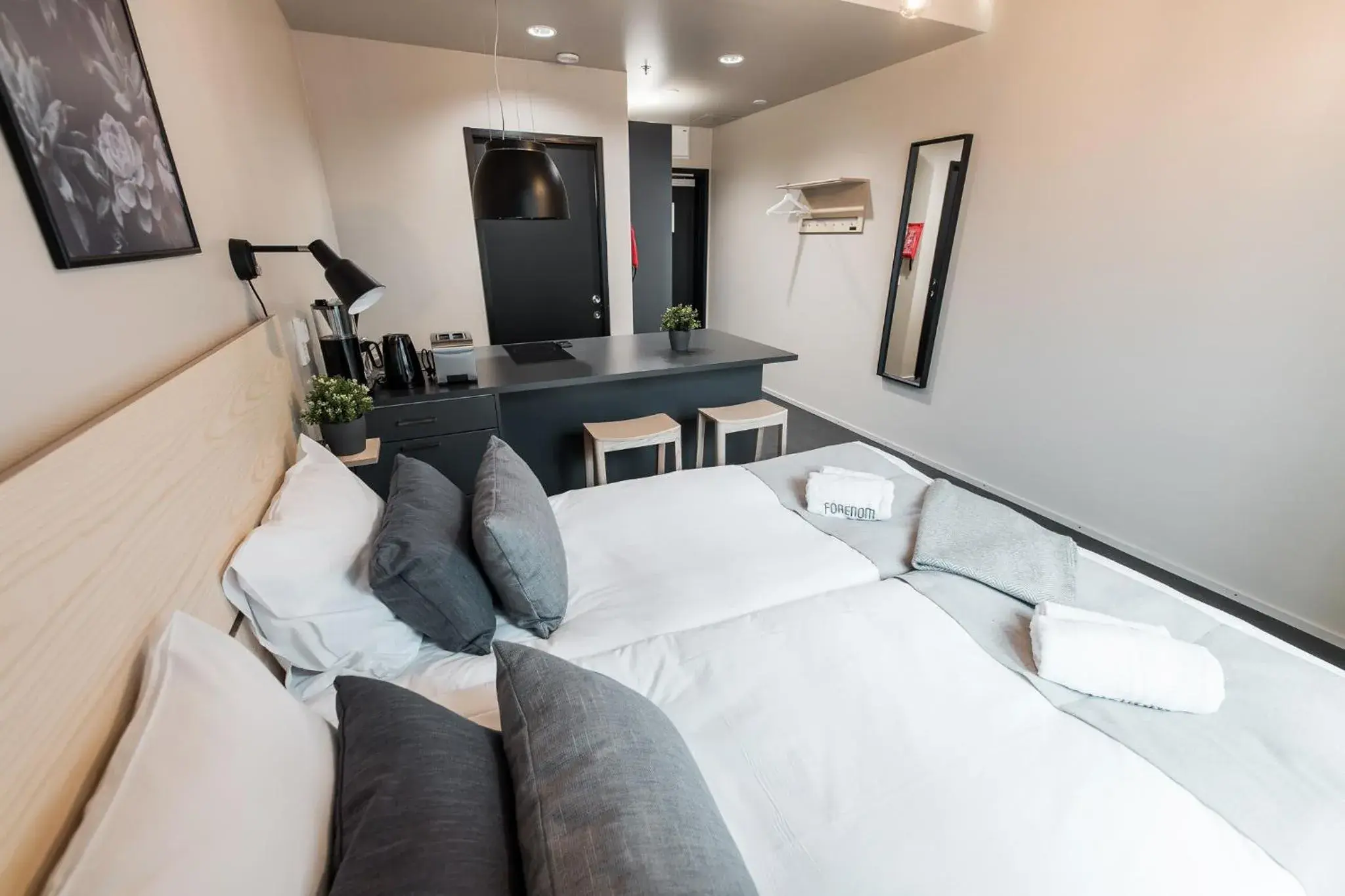 Bedroom, Bed in Forenom Aparthotel Vantaa Tikkurila Bedroom, Bed in Forenom Aparthotel Vantaa Tikkurila
