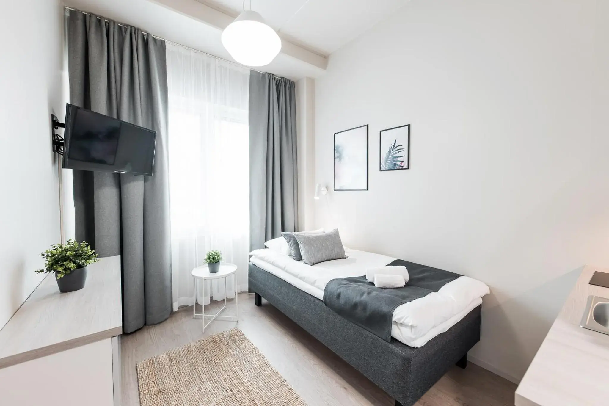 Bedroom, Bed in Forenom Aparthotel Vantaa Tikkurila Bedroom, Bed in Forenom Aparthotel Vantaa Tikkurila