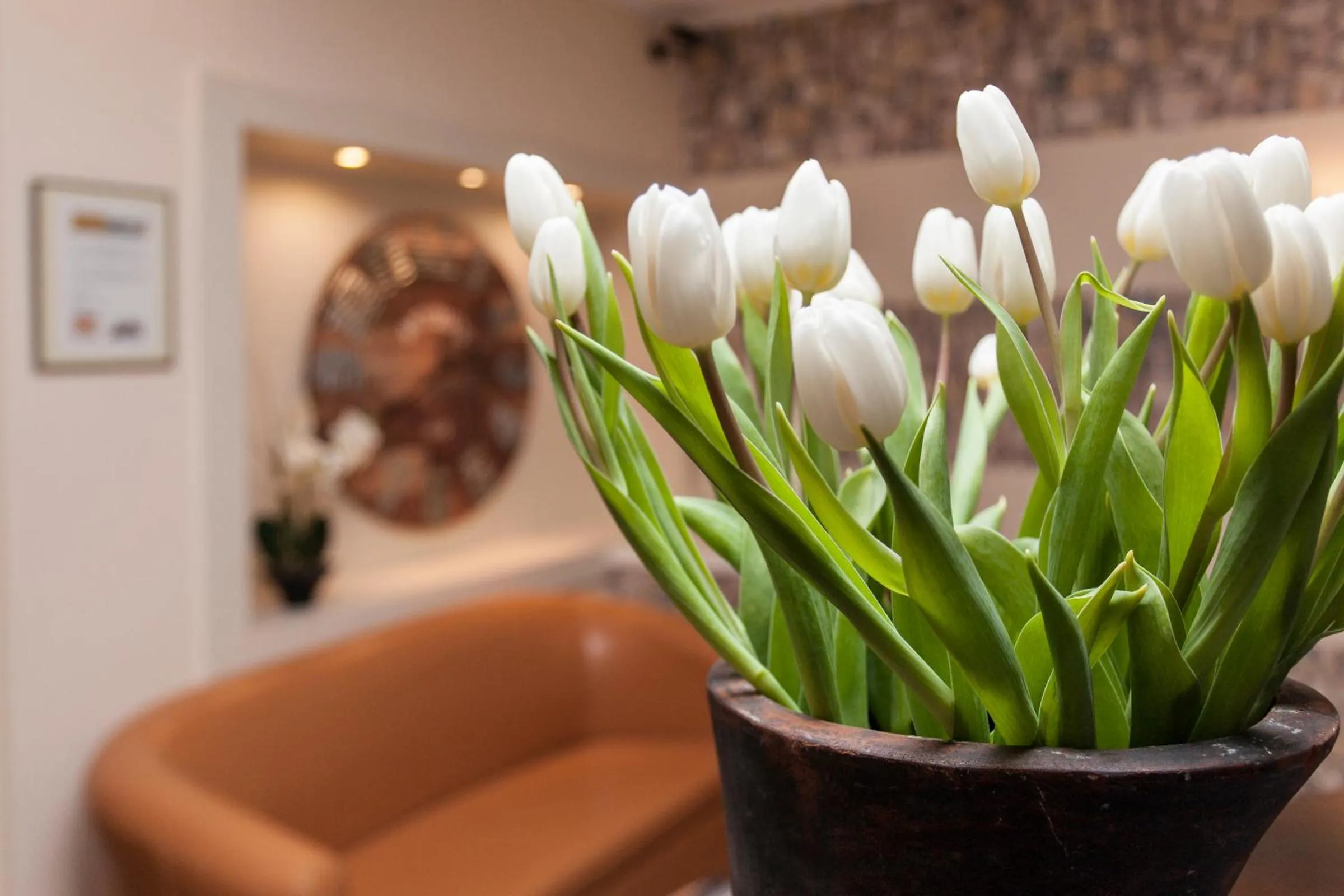 Lobby or reception in Hotel Angerland Garni