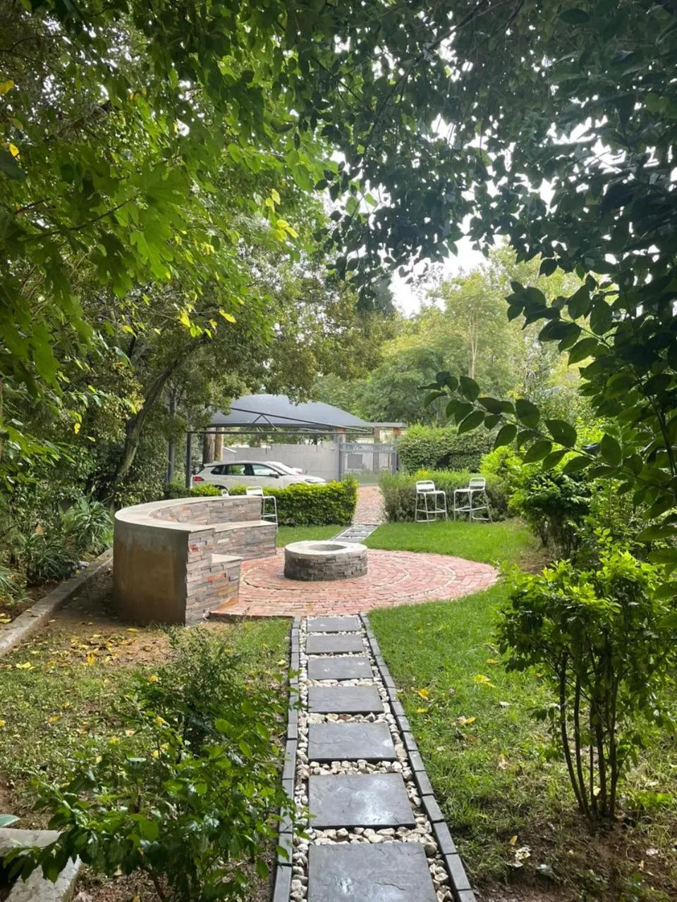 fireplace in Marion Lodge