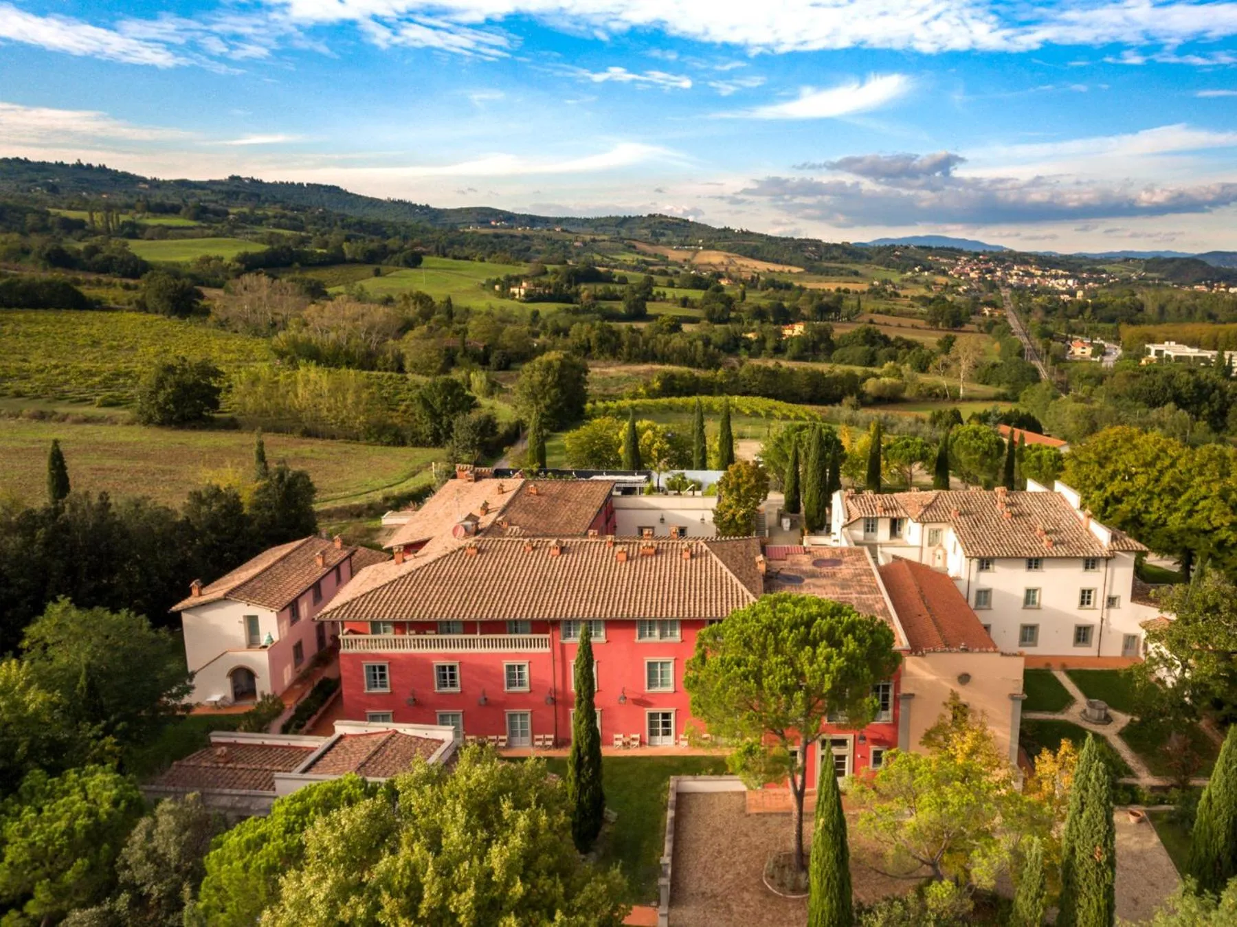 Bird's eye view in Relais Villa Il Palagio