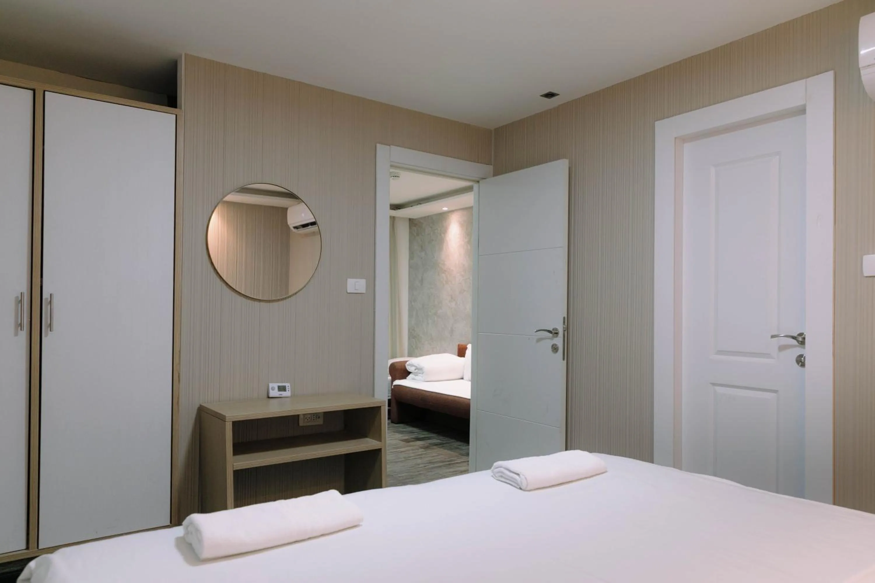 Bedroom, Bed in Rich apartments renovated & with modern design