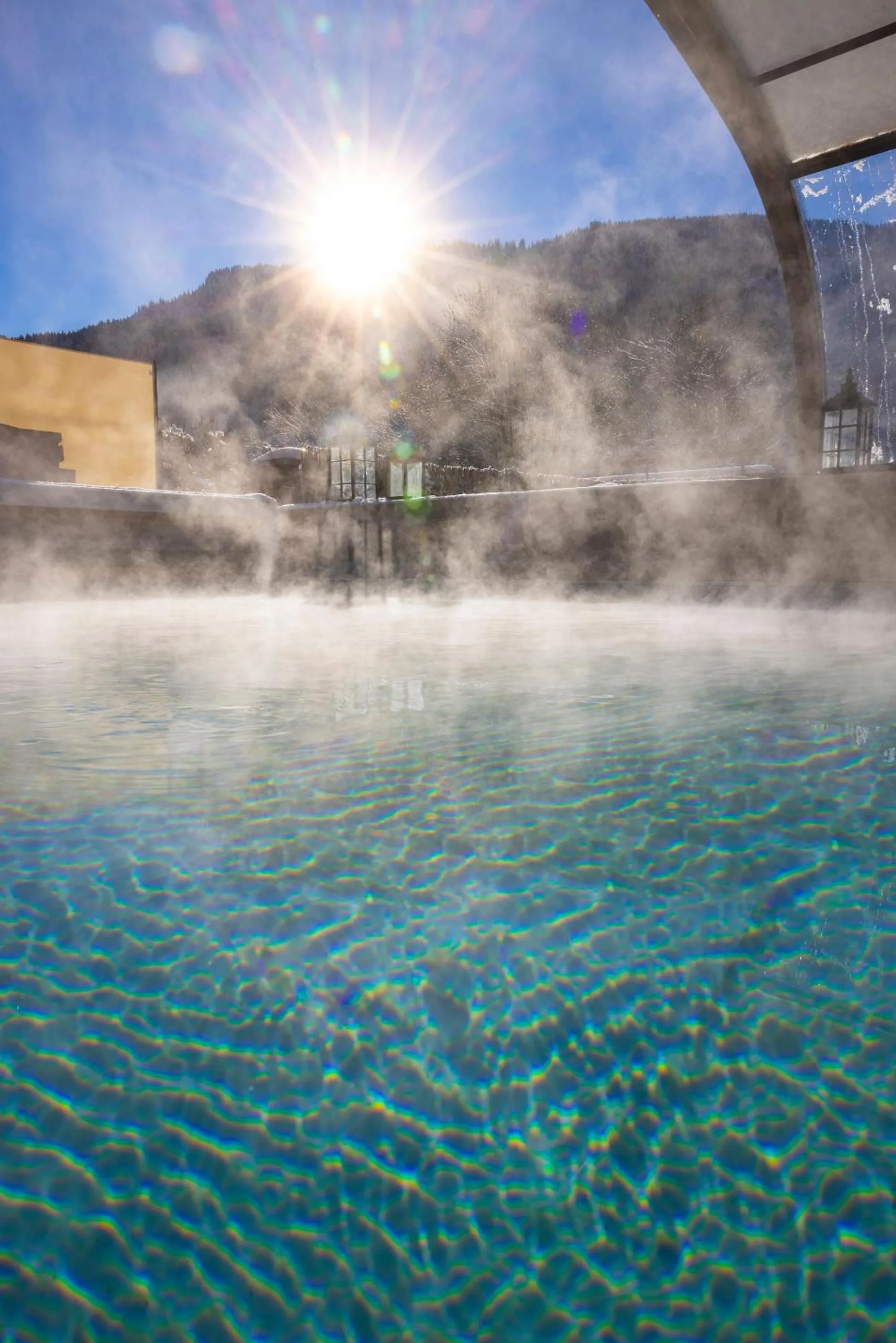Swimming pool in Hôtel et Spa Le Vermont