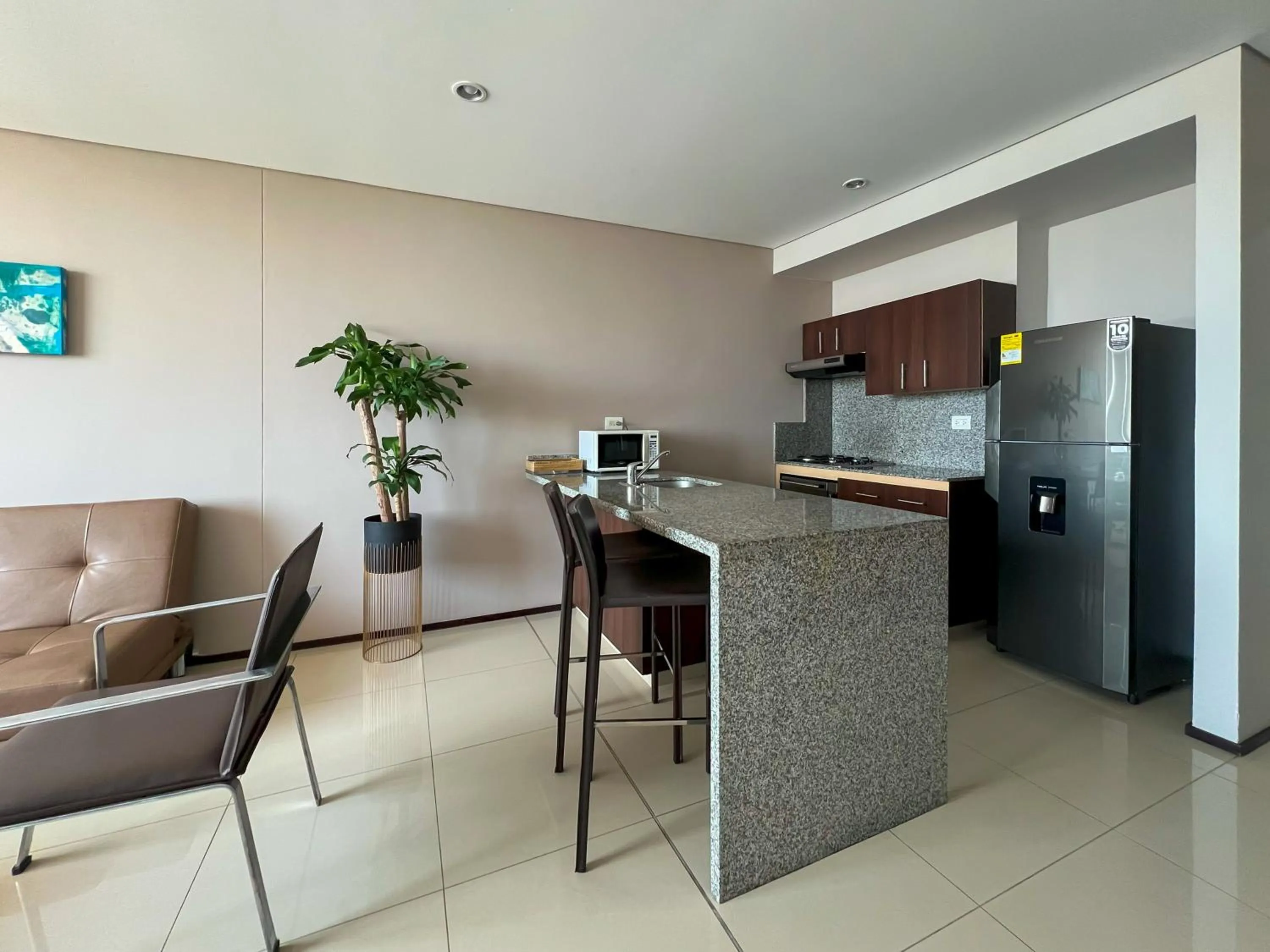 Kitchen or kitchenette in Estelar Apartamentos Barranquilla