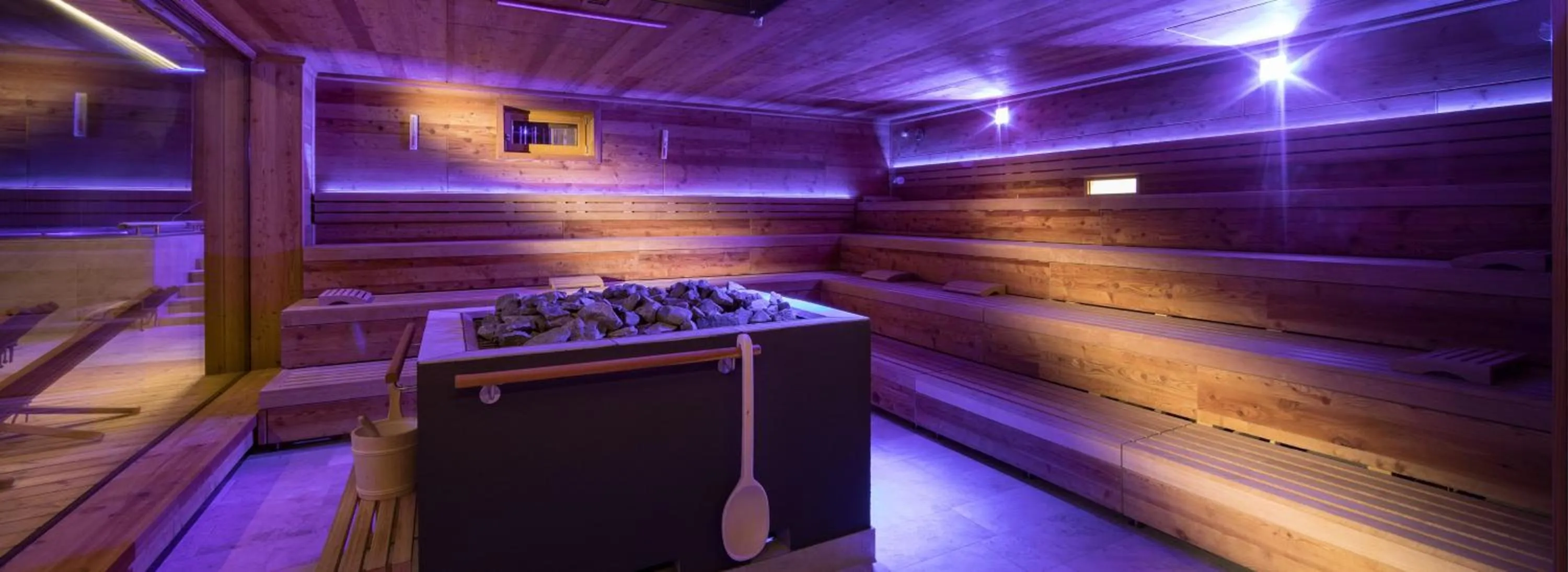 Sauna in Tratterhof Mountain Sky Hotel