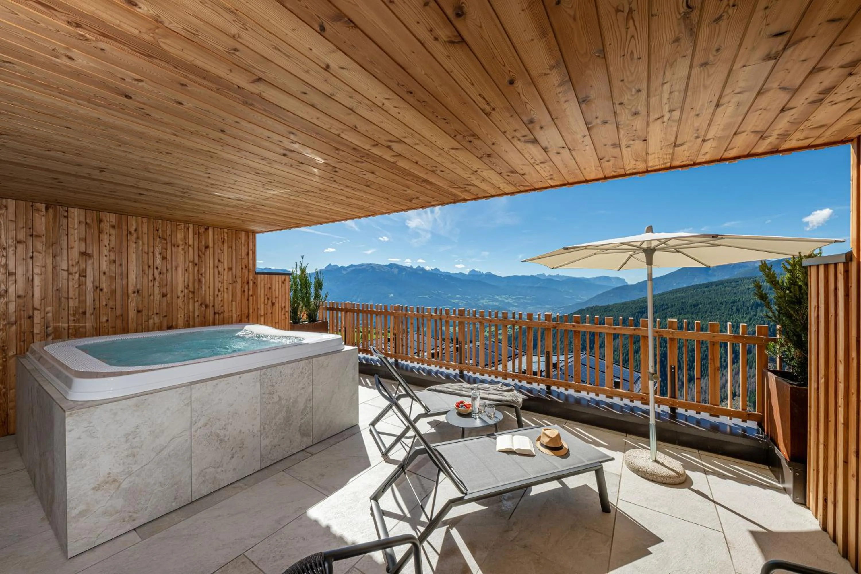 Hot Tub in Tratterhof Mountain Sky Hotel