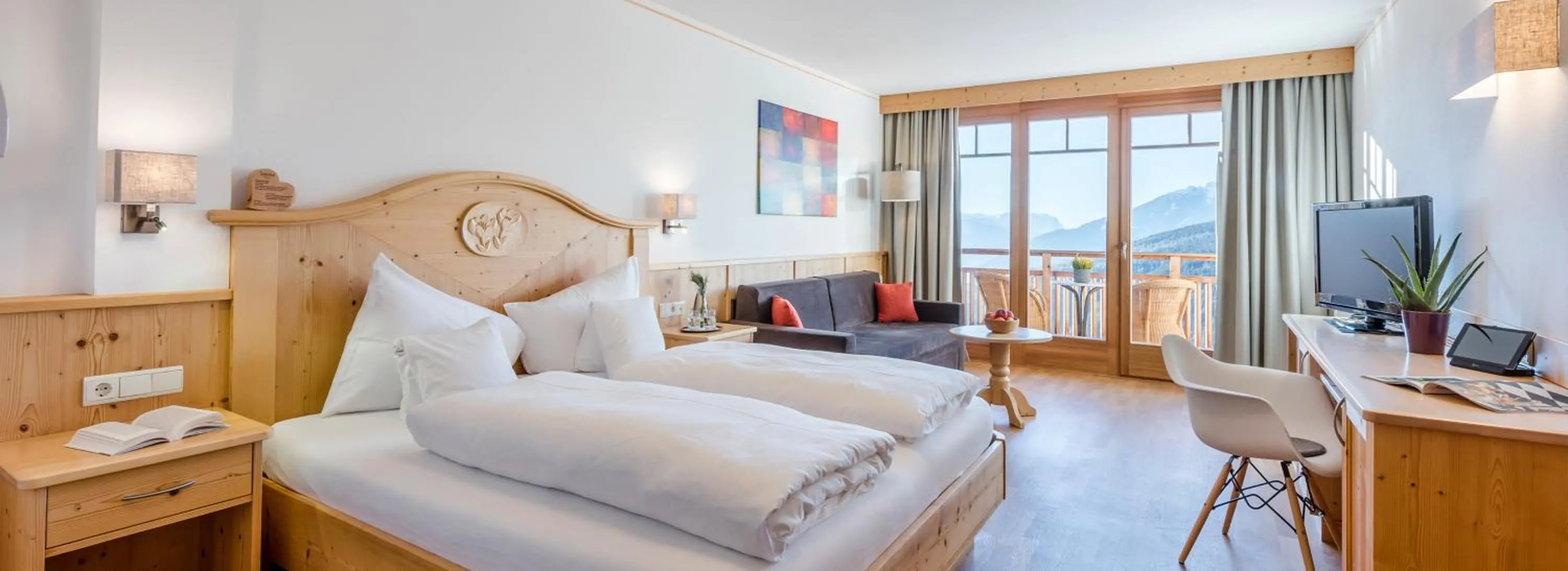 Junior Suite with Mountain View in Tratterhof Mountain Sky Hotel