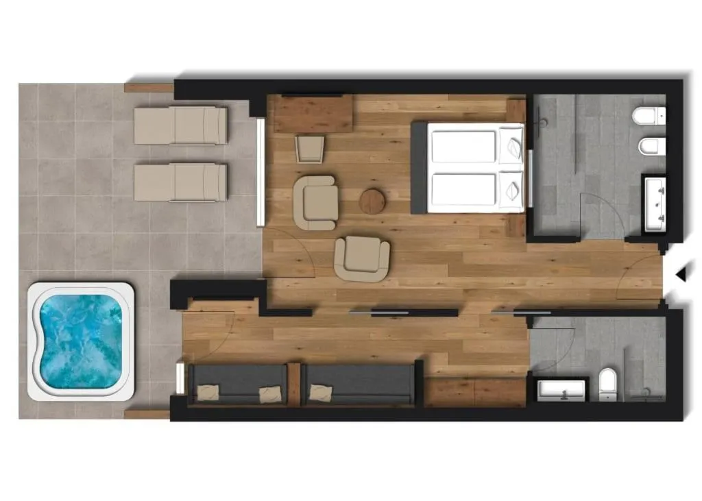 Floor plan in Tratterhof Mountain Sky Hotel
