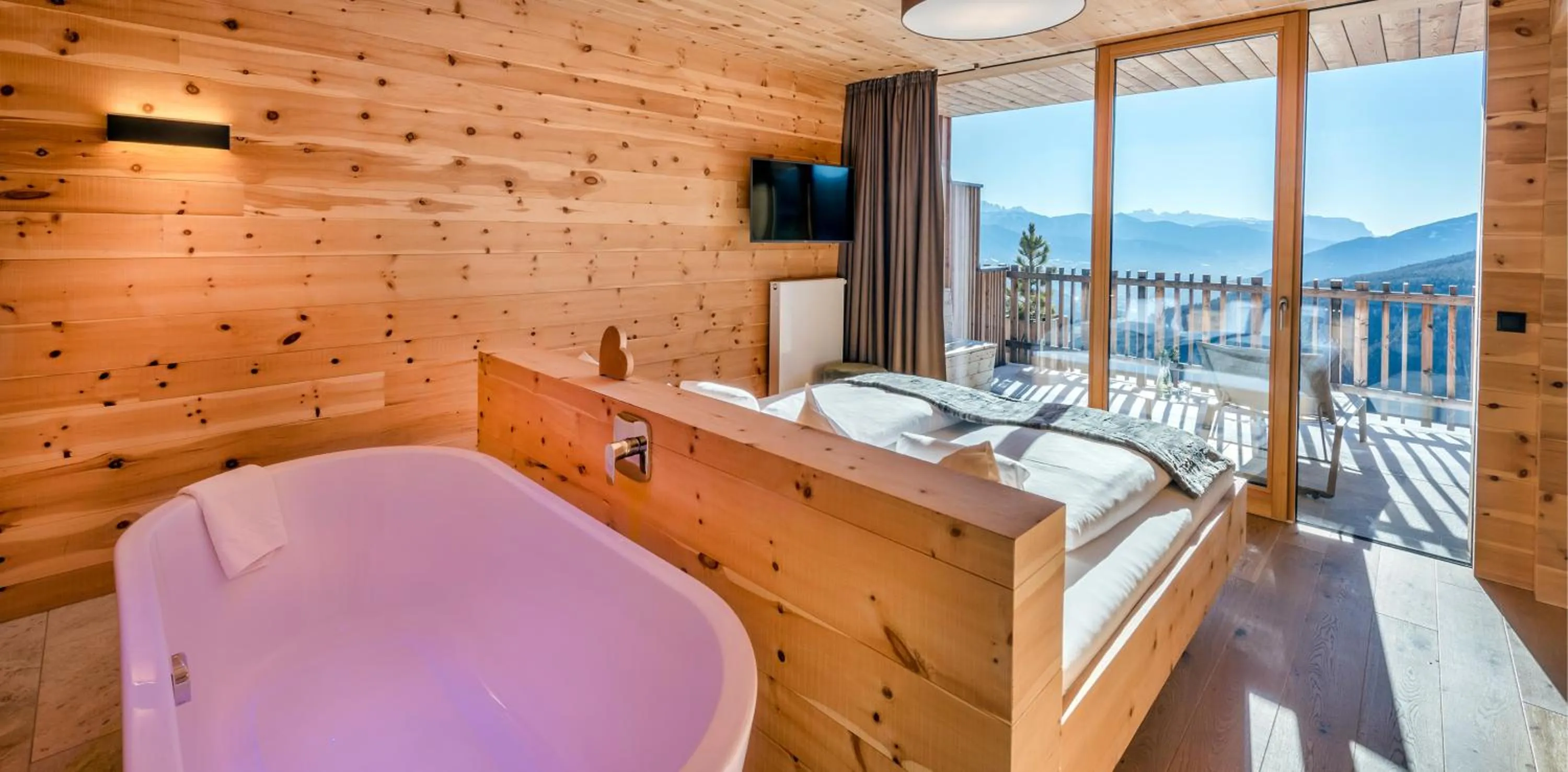 Hot Tub in Tratterhof Mountain Sky Hotel