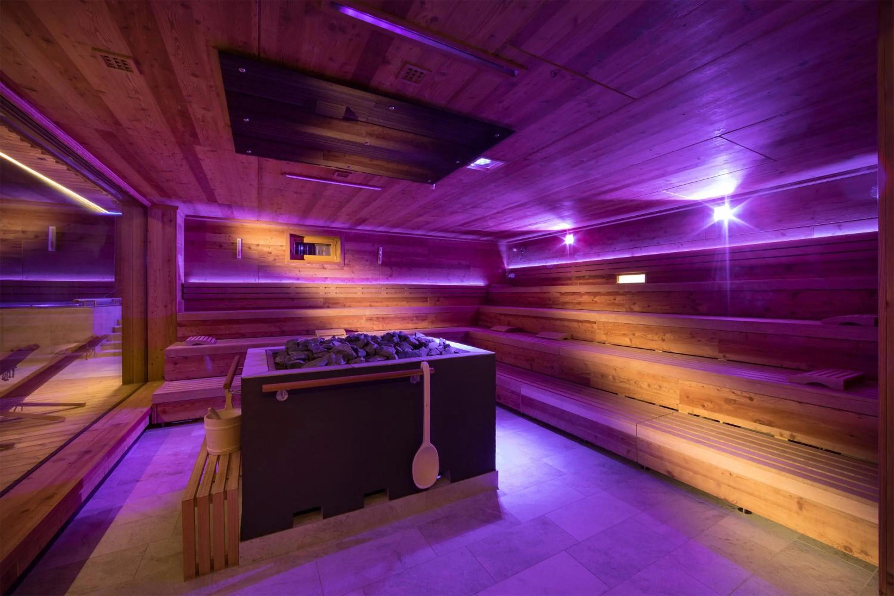 Sauna in Tratterhof Mountain Sky Hotel